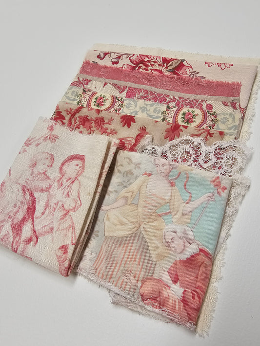 Antique French Fabric Pack - Pink I