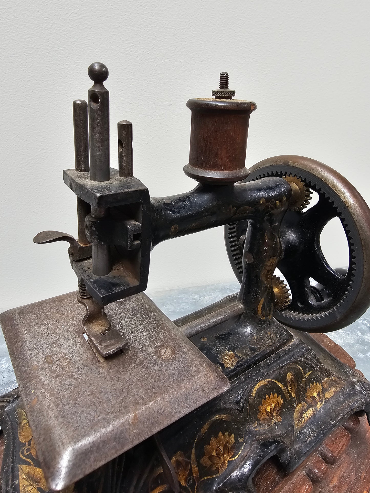 Antique German Cast Iron Sewing Machine - II