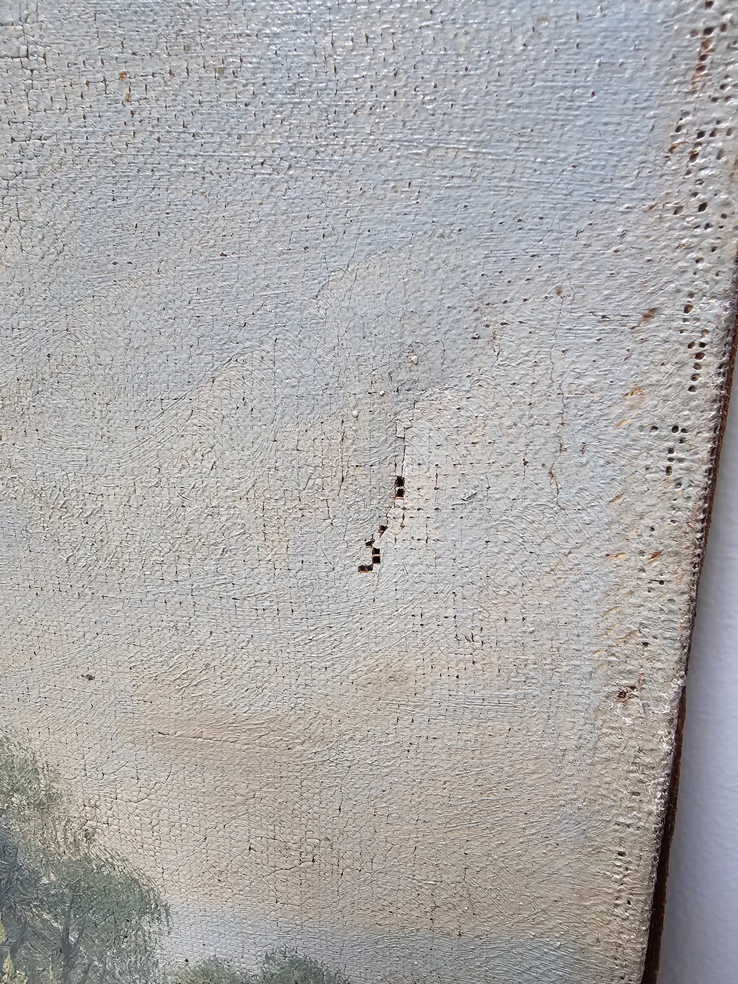 Antique European 'Woodland Scene' Painting