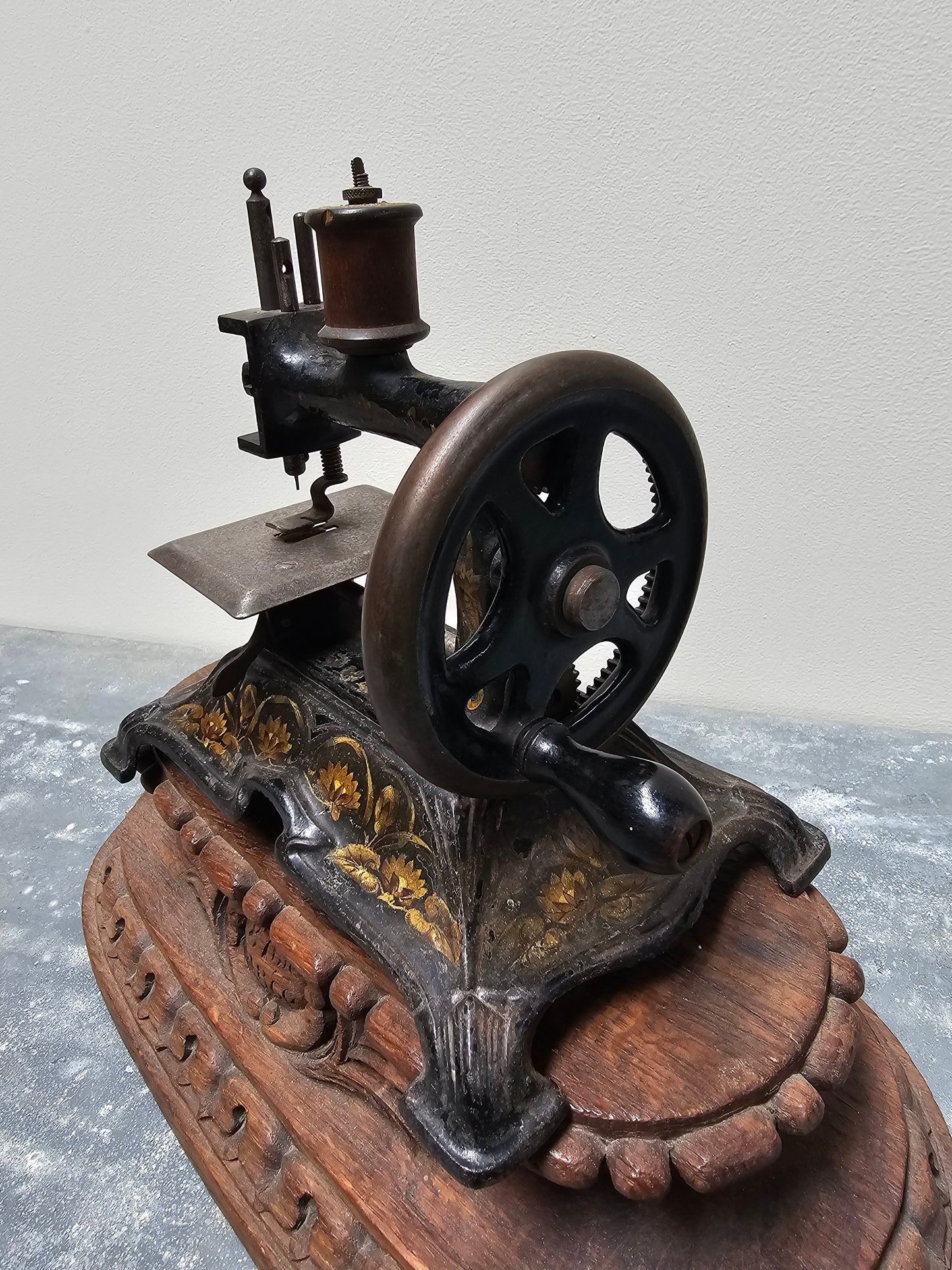 Antique German Cast Iron Sewing Machine - II
