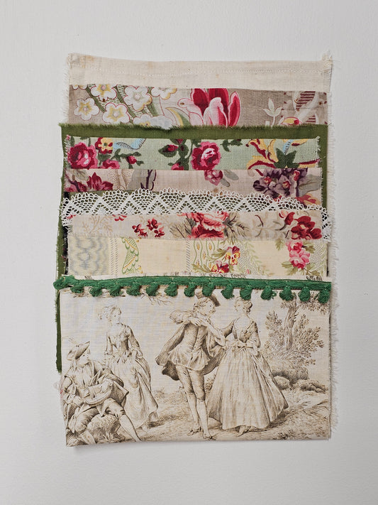 Antique French Fabric Pack - Green