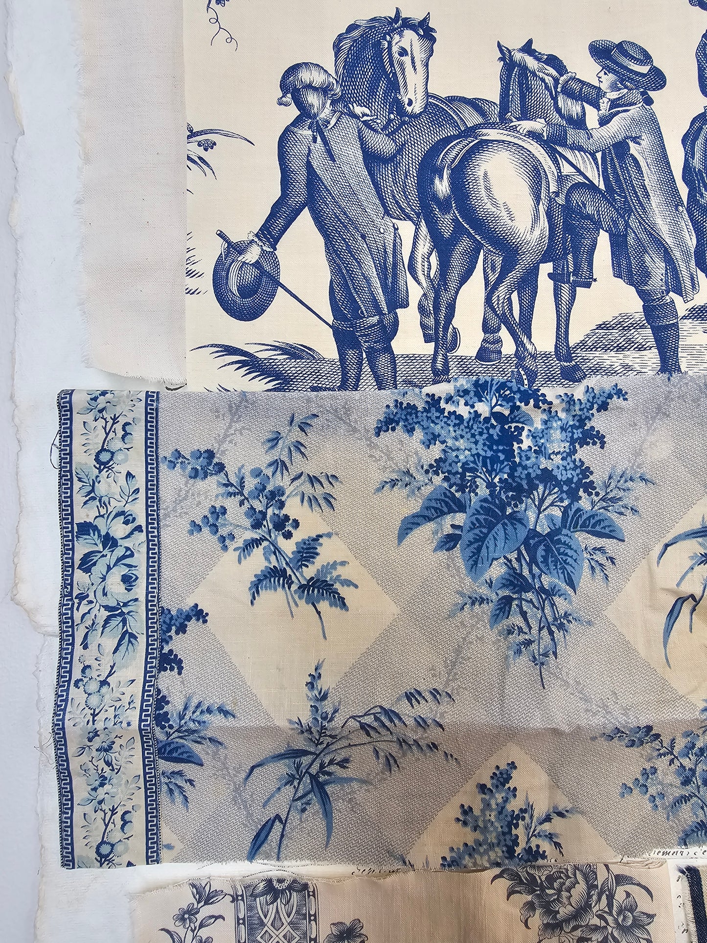 Antique French Blue Fabric Pack - I