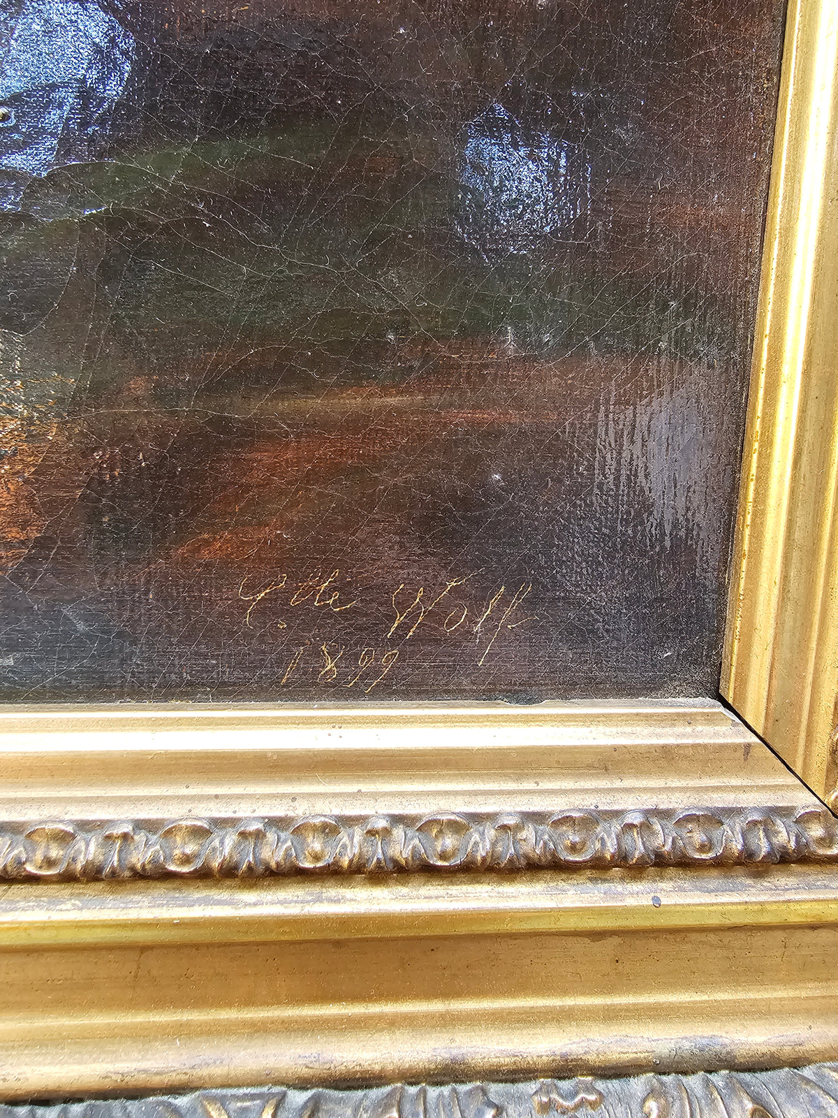 Antique European 'Roses' 1899 - Still Life Painting