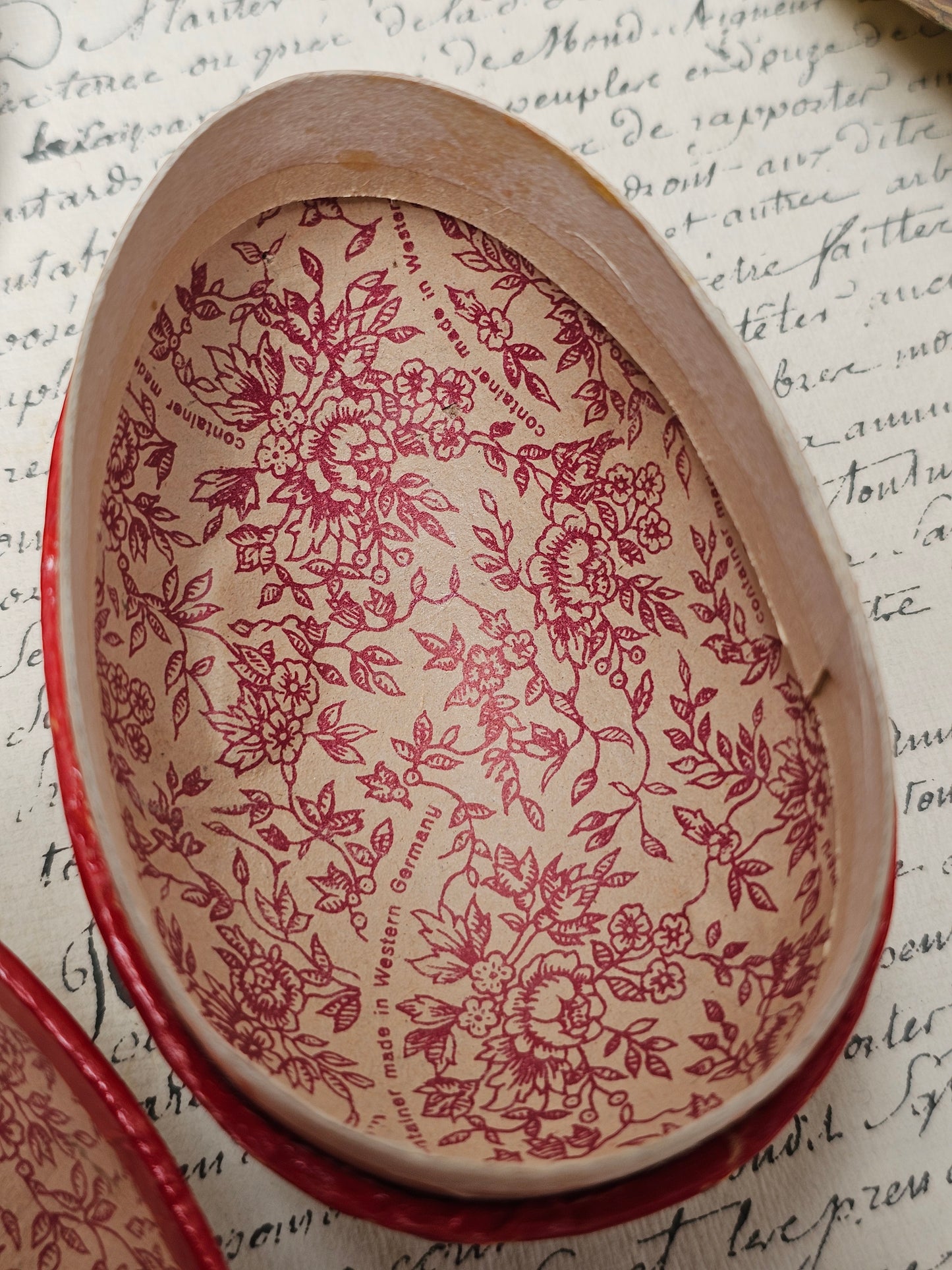 Vintage German Paper Easter Eggs - Set of 3