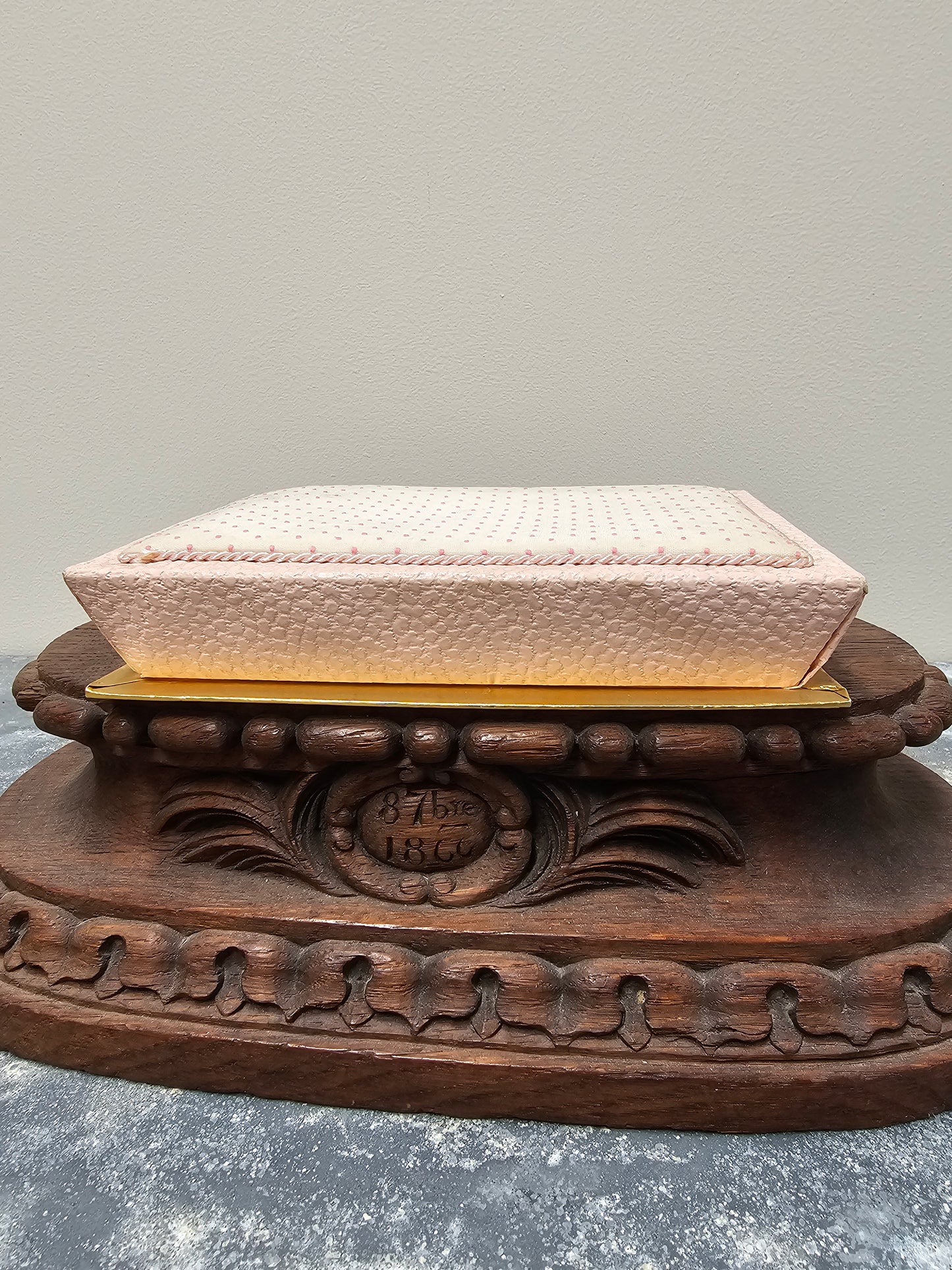 Vintage Pink Belgian Chocolate Box