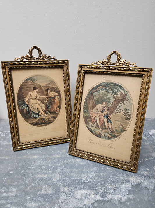 Antique European Laurel Wreath Frames