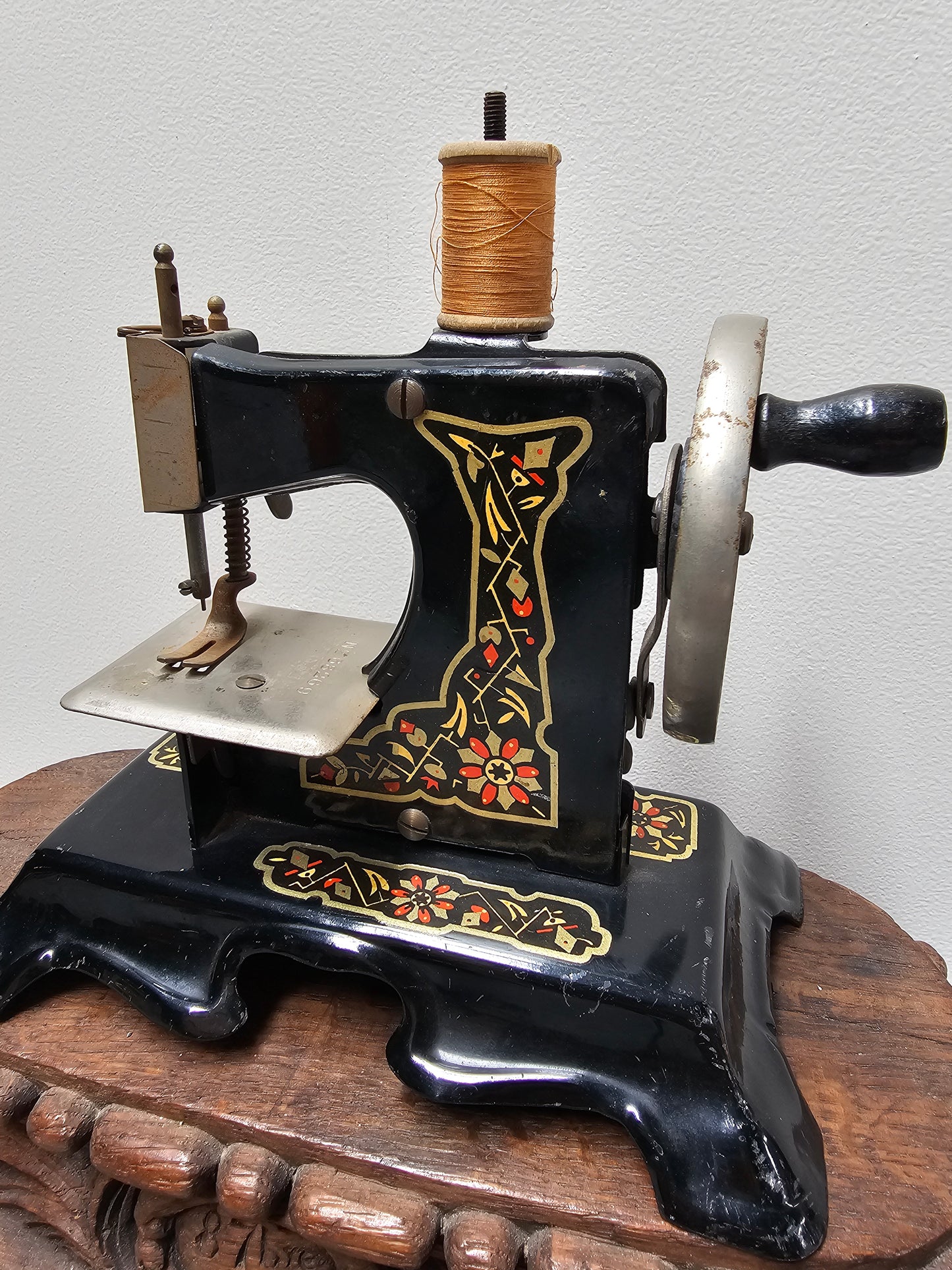 Antique German Hand-Crank Sewing Machine - I
