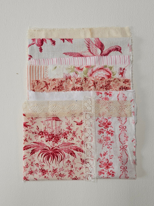 Antique French Fabric Pack - Pink II