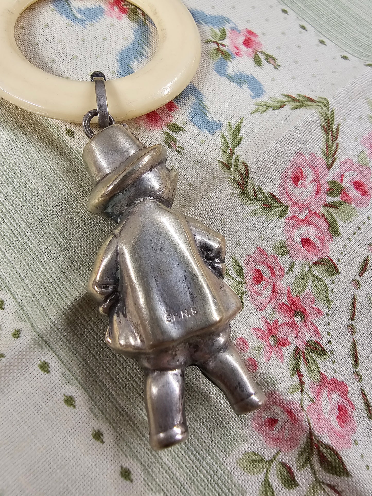 Antique French Silver Baby Bell Rattles