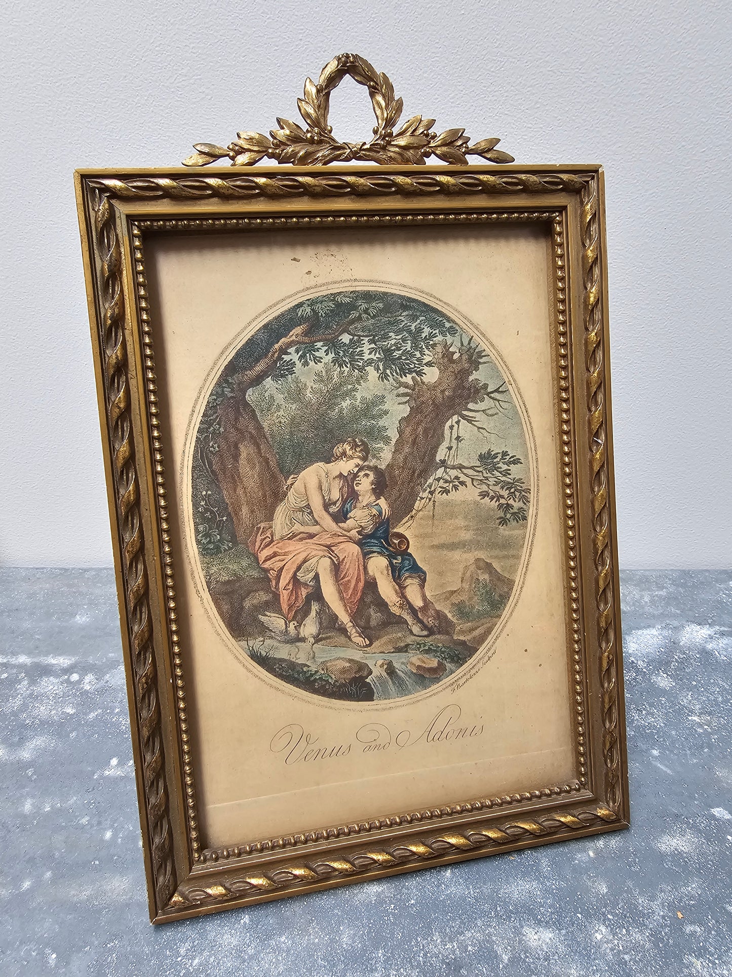 Antique European Laurel Wreath Frames