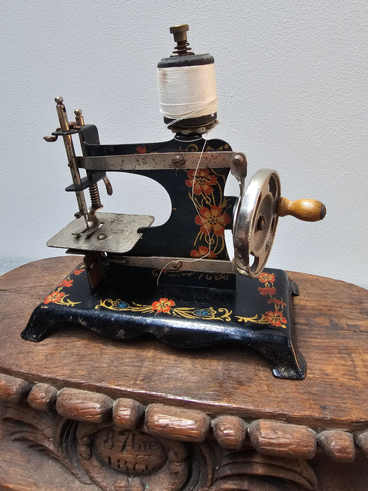 Antique German 'Casige' Hand-Crank Sewing Machine - III
