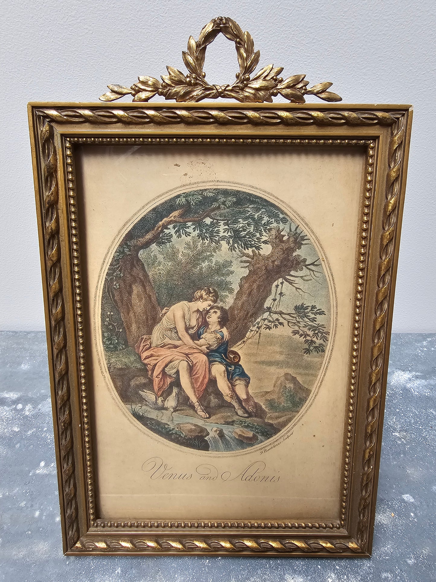 Antique European Laurel Wreath Frames