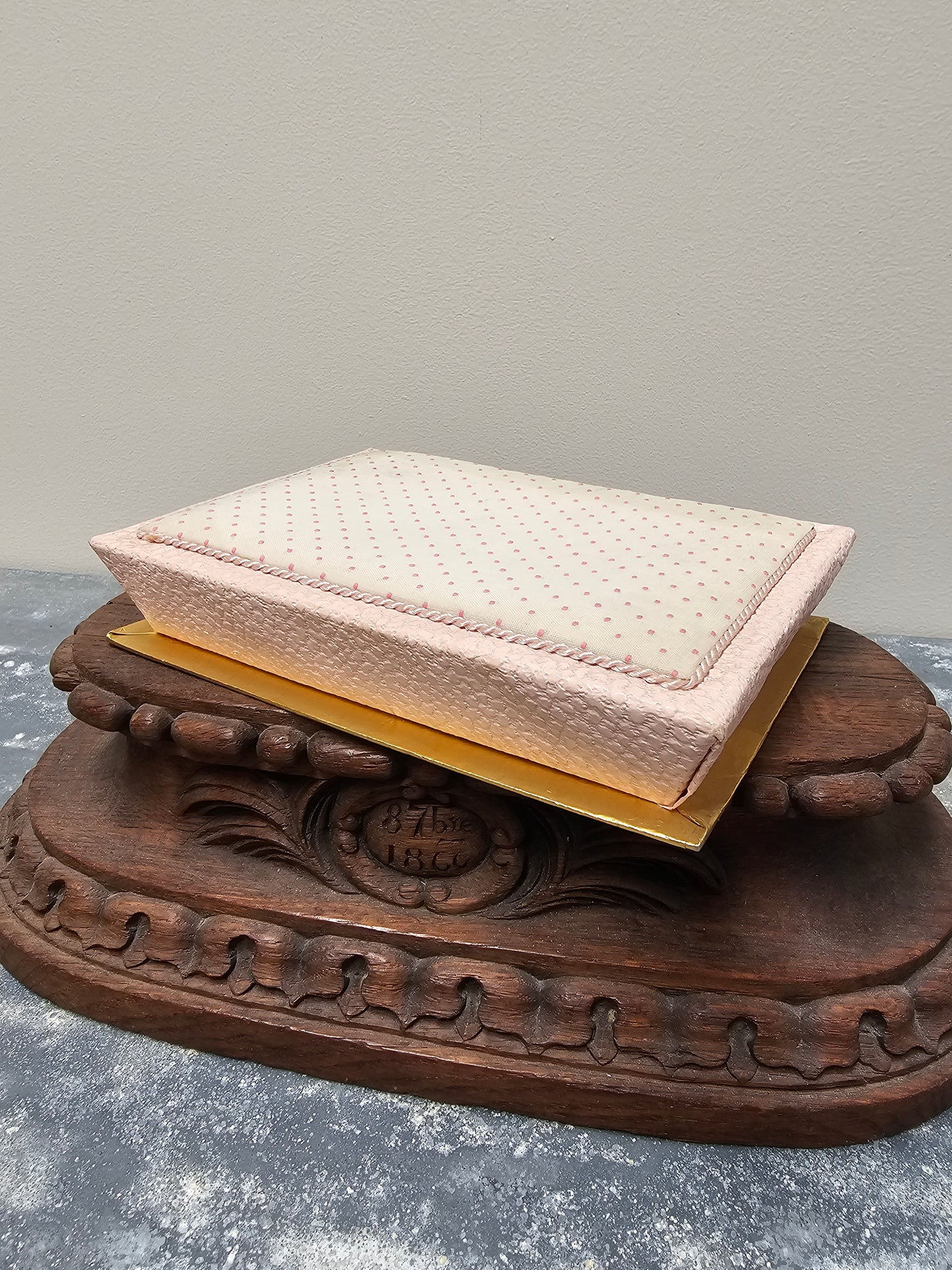 Vintage Pink Belgian Chocolate Box