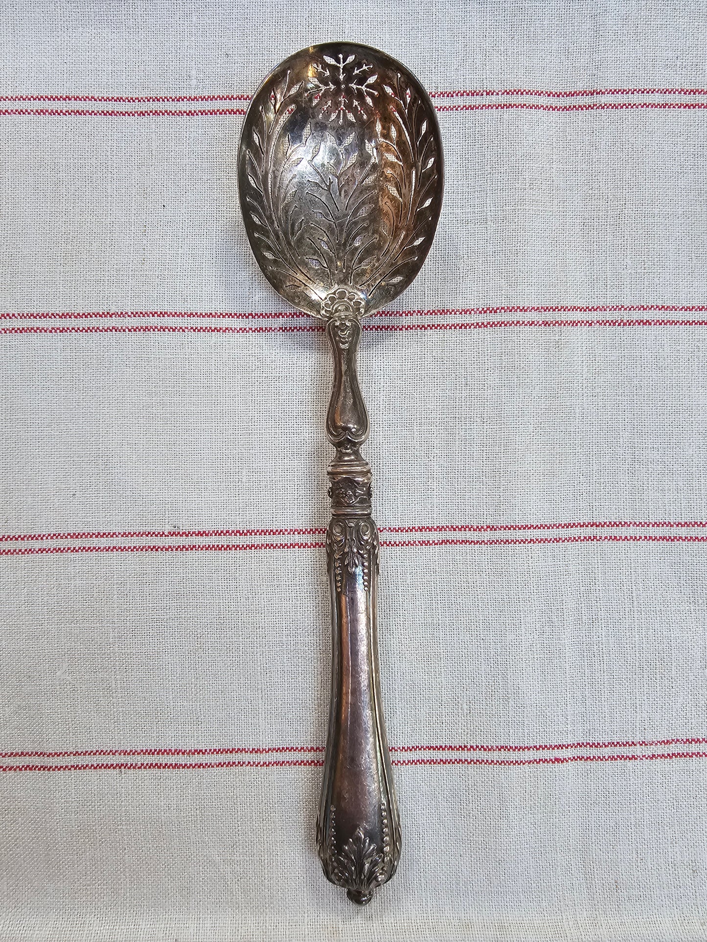 Antique French Silver Scalloped Sugar Sprinkling Spoons - III