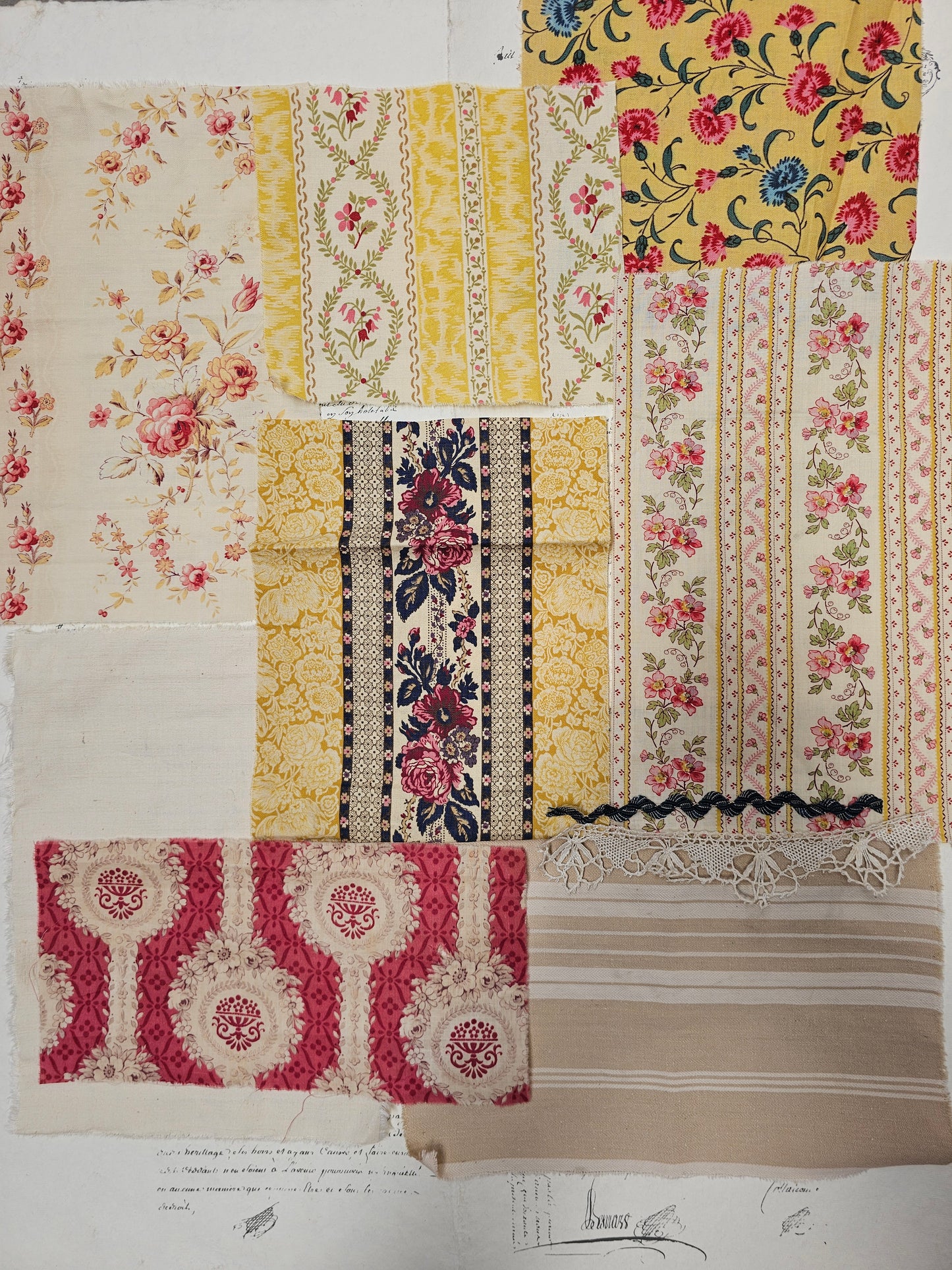Antique French Buttercup Fabric Pack - II
