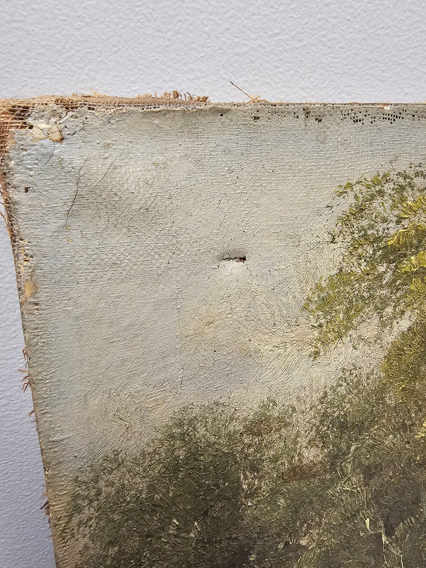 Antique European 'Woodland Scene' Painting