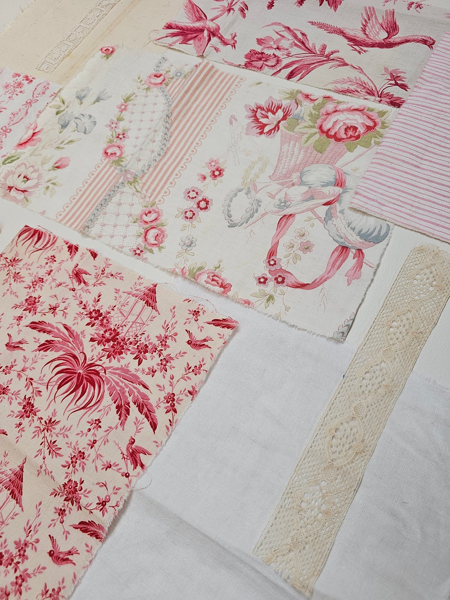 Antique French Fabric Pack - Pink II