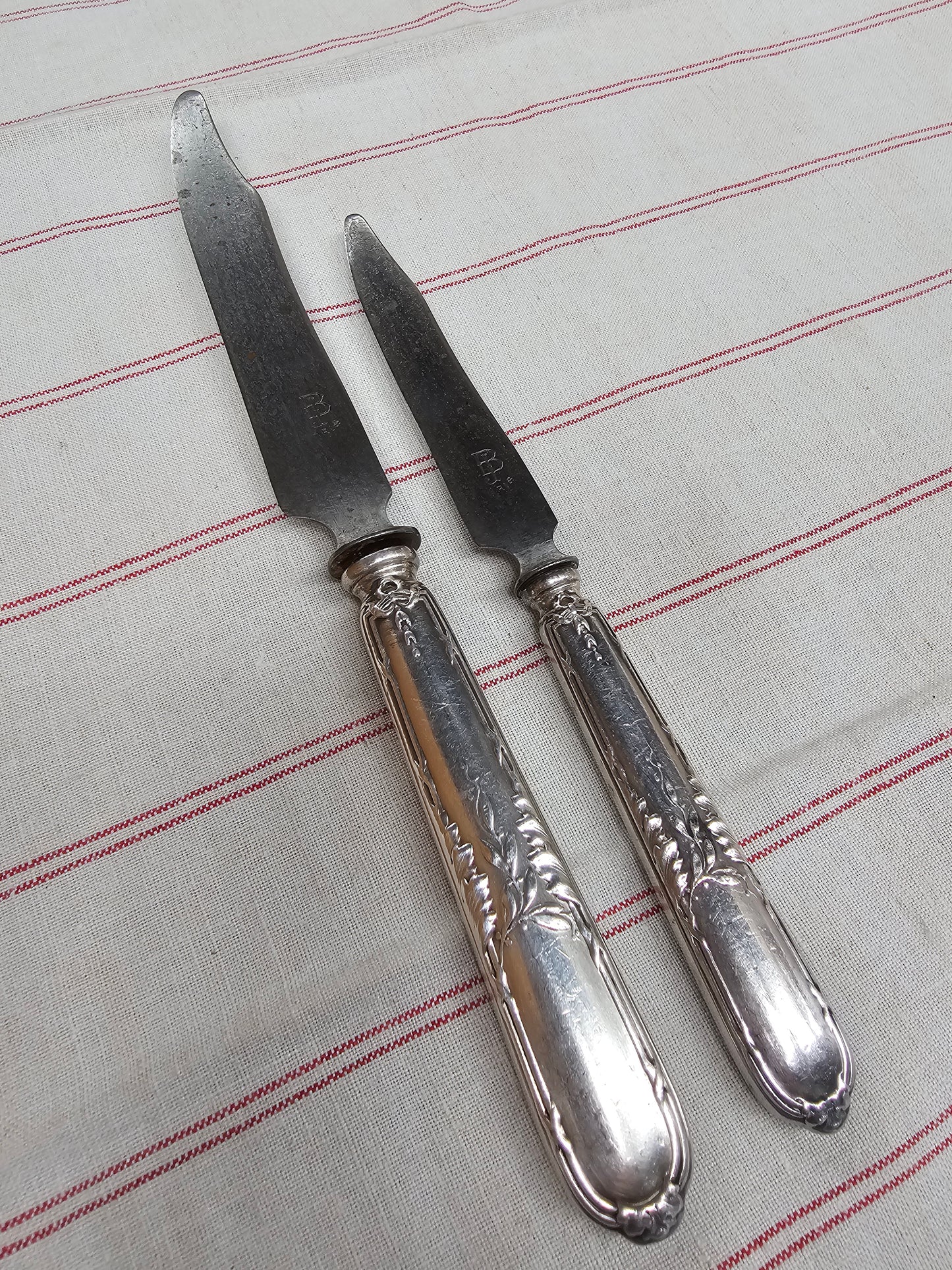 Antique French 'B.J. Paris' Set of 6 Knives