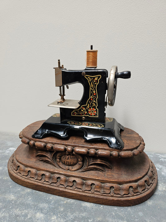 Antique German Hand-Crank Sewing Machine - I