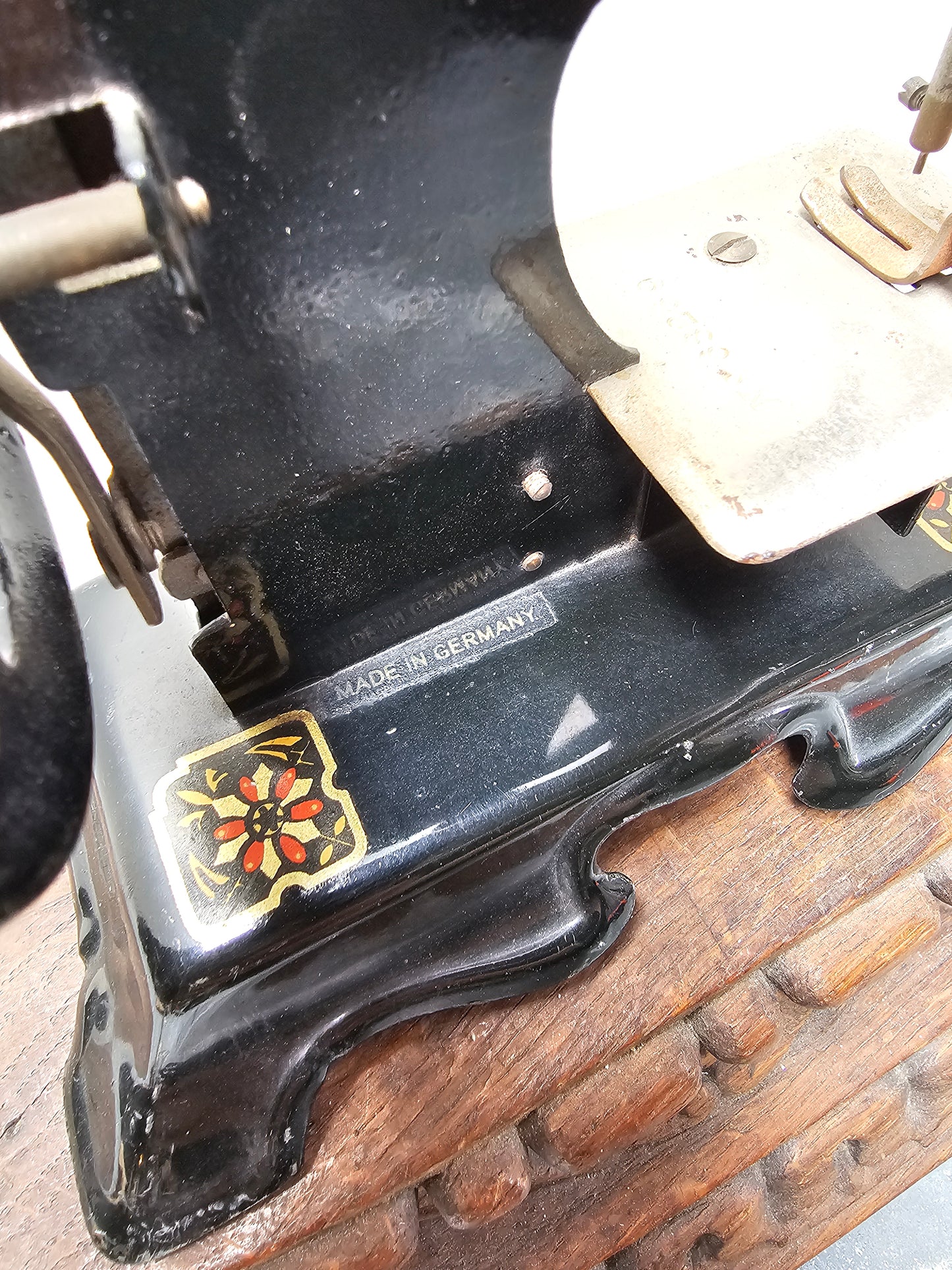 Antique German Hand-Crank Sewing Machine - I
