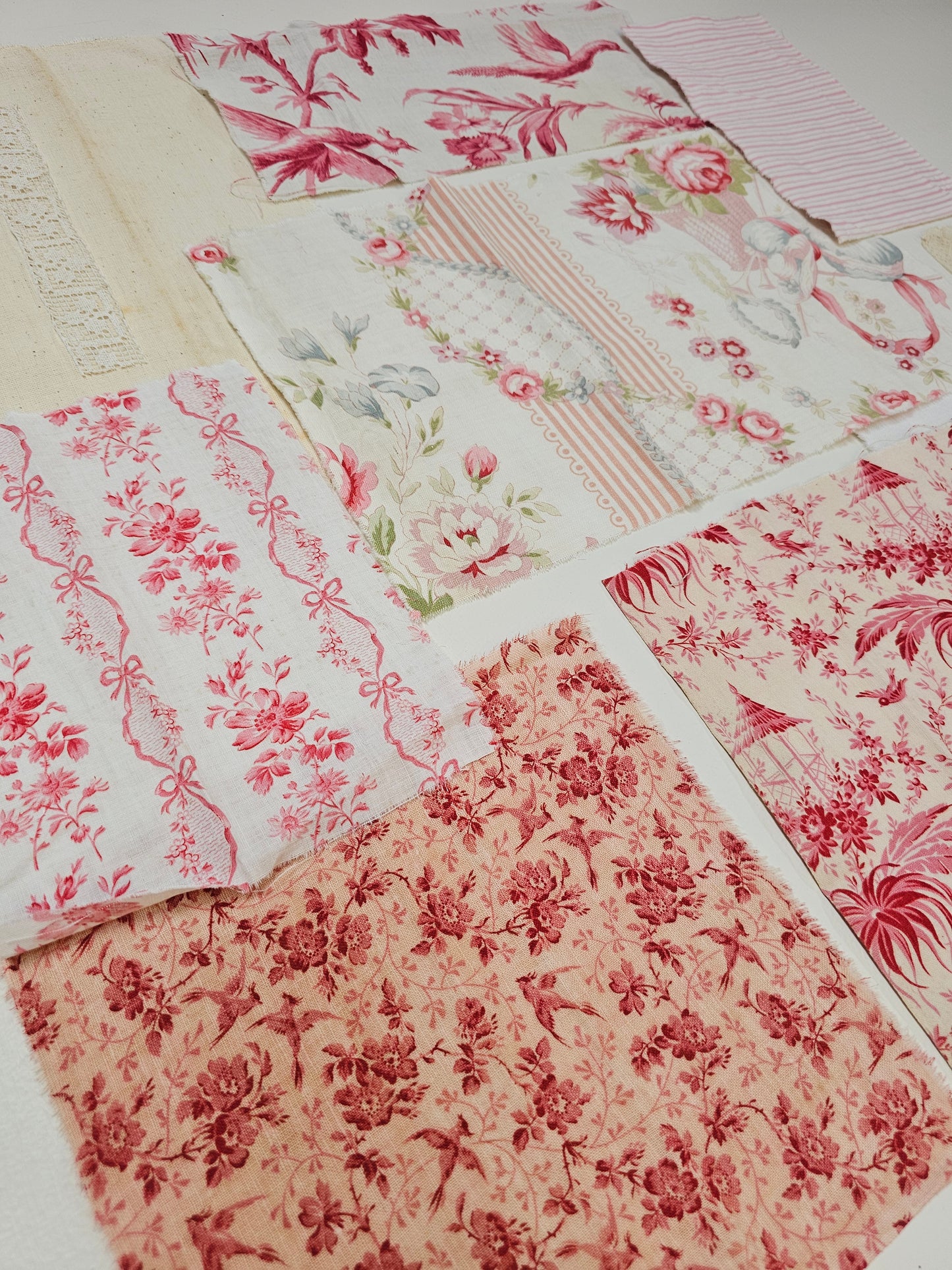 Antique French Fabric Pack - Pink II