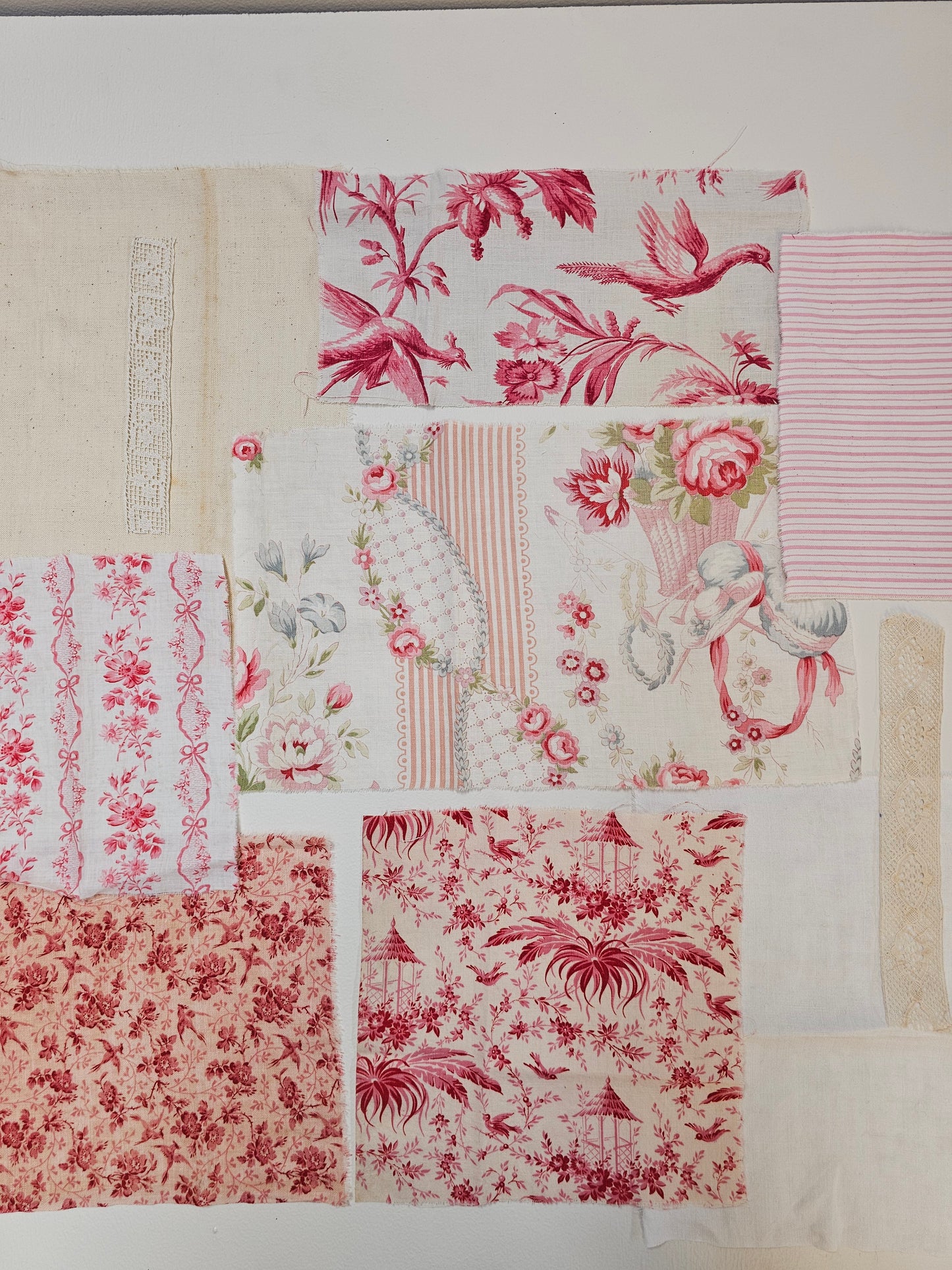 Antique French Fabric Pack - Pink II