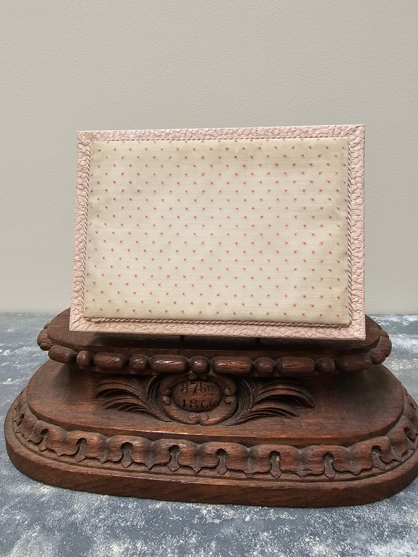 Vintage Pink Belgian Chocolate Box