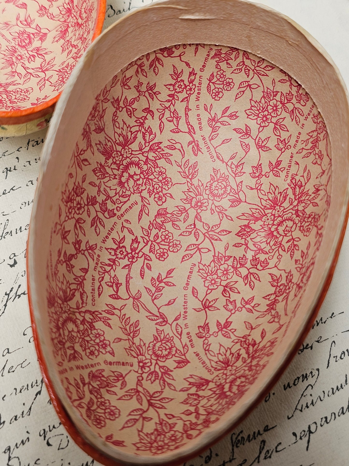 Vintage German Paper Easter Eggs - Set of 3