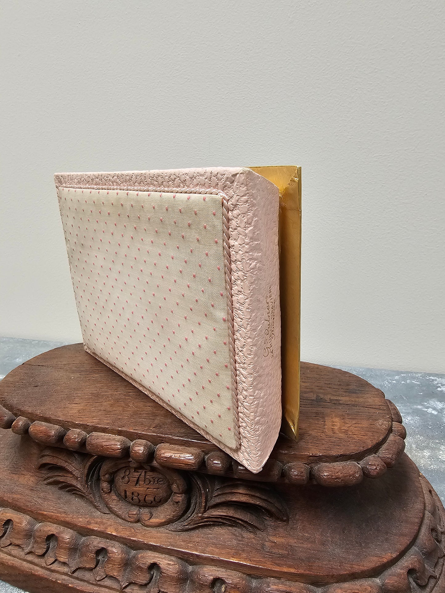 Vintage Pink Belgian Chocolate Box