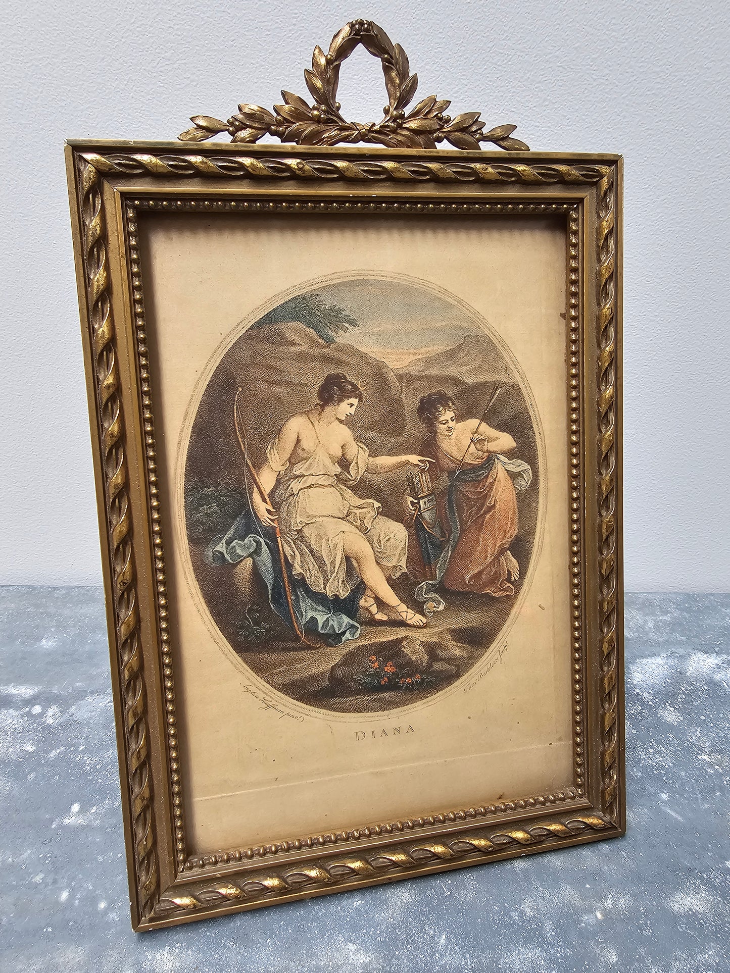 Antique European Laurel Wreath Frames