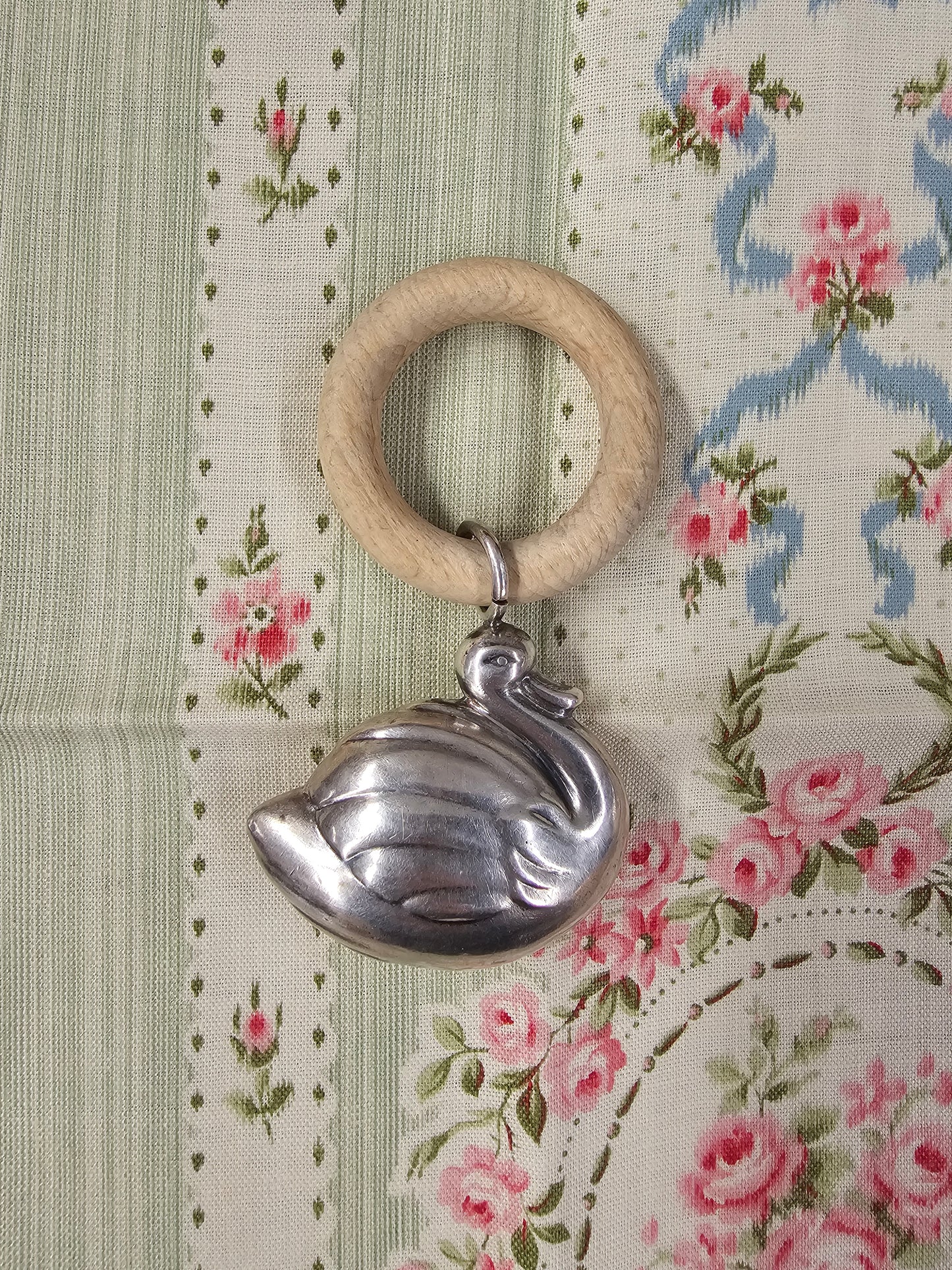 Antique French Silver Baby Bell Rattles