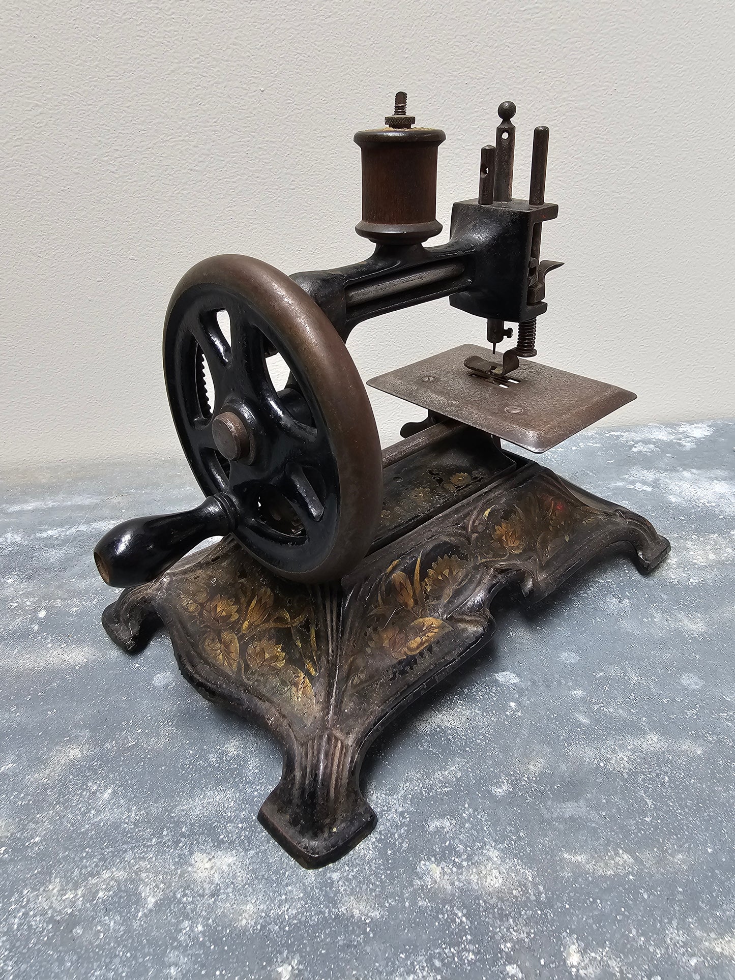 Antique German Cast Iron Sewing Machine - II
