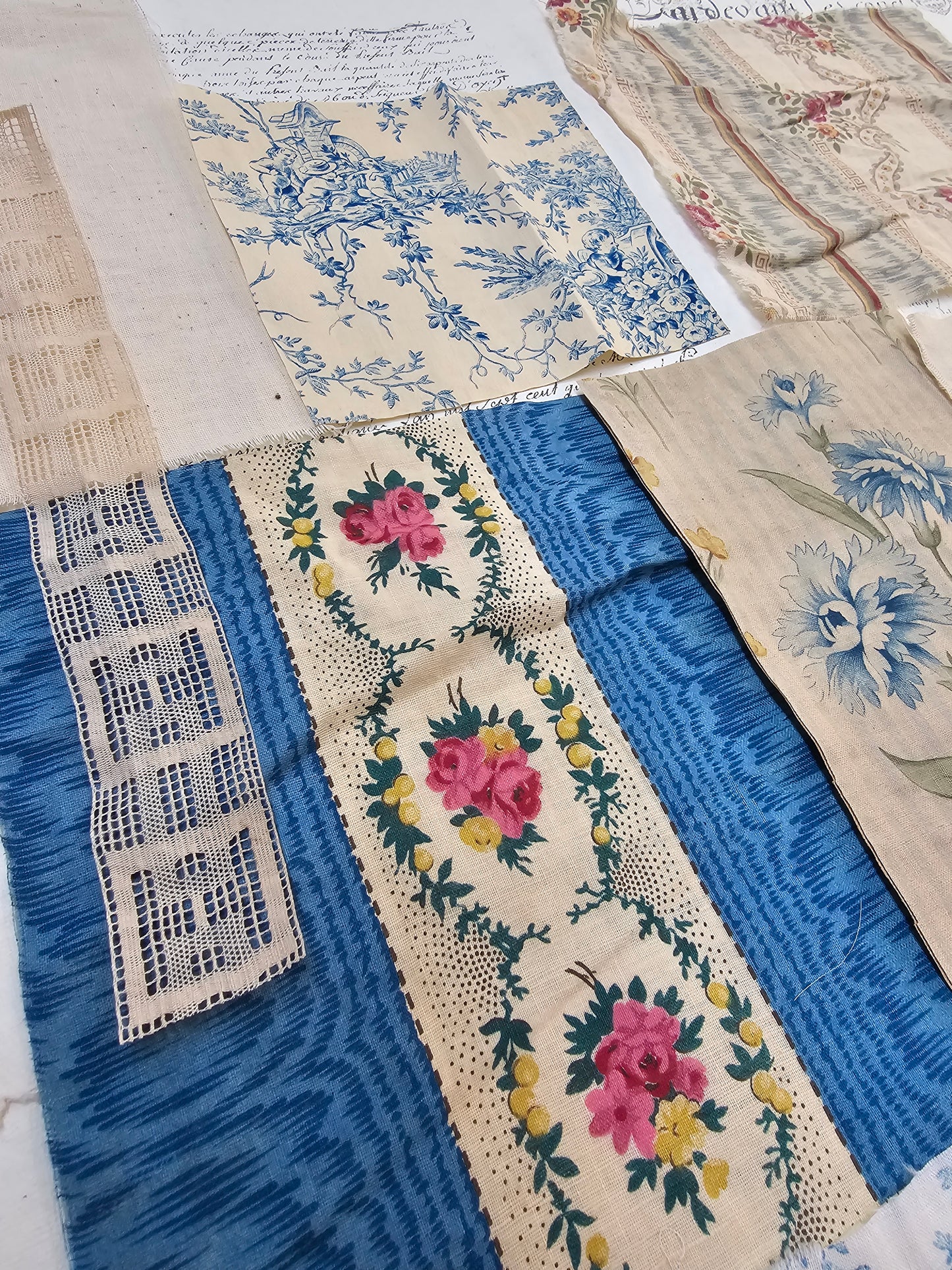 Antique French Blue Fabric Pack - II
