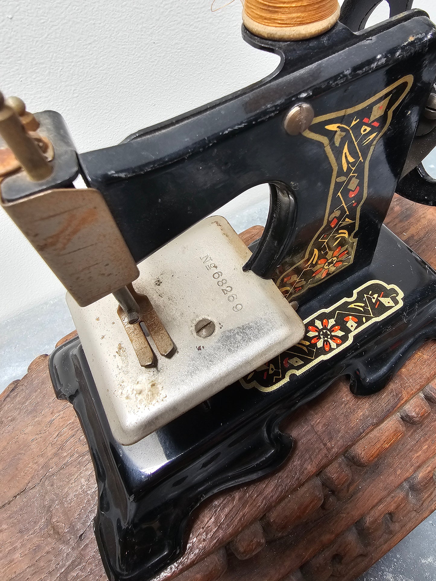 Antique German Hand-Crank Sewing Machine - I