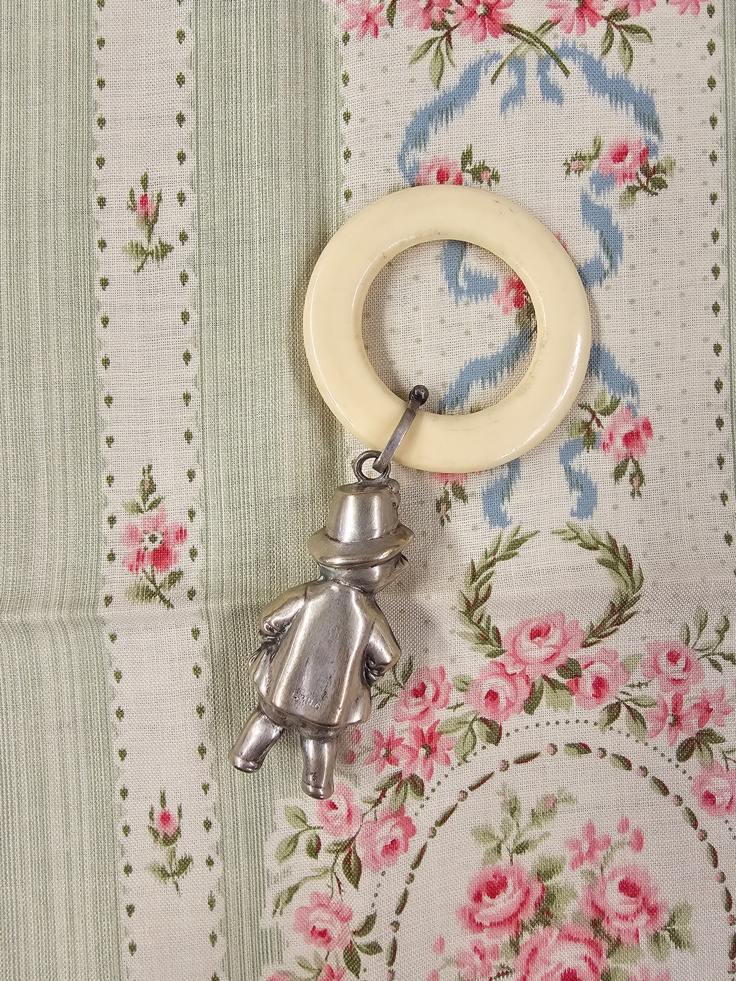 Antique French Silver Baby Bell Rattles