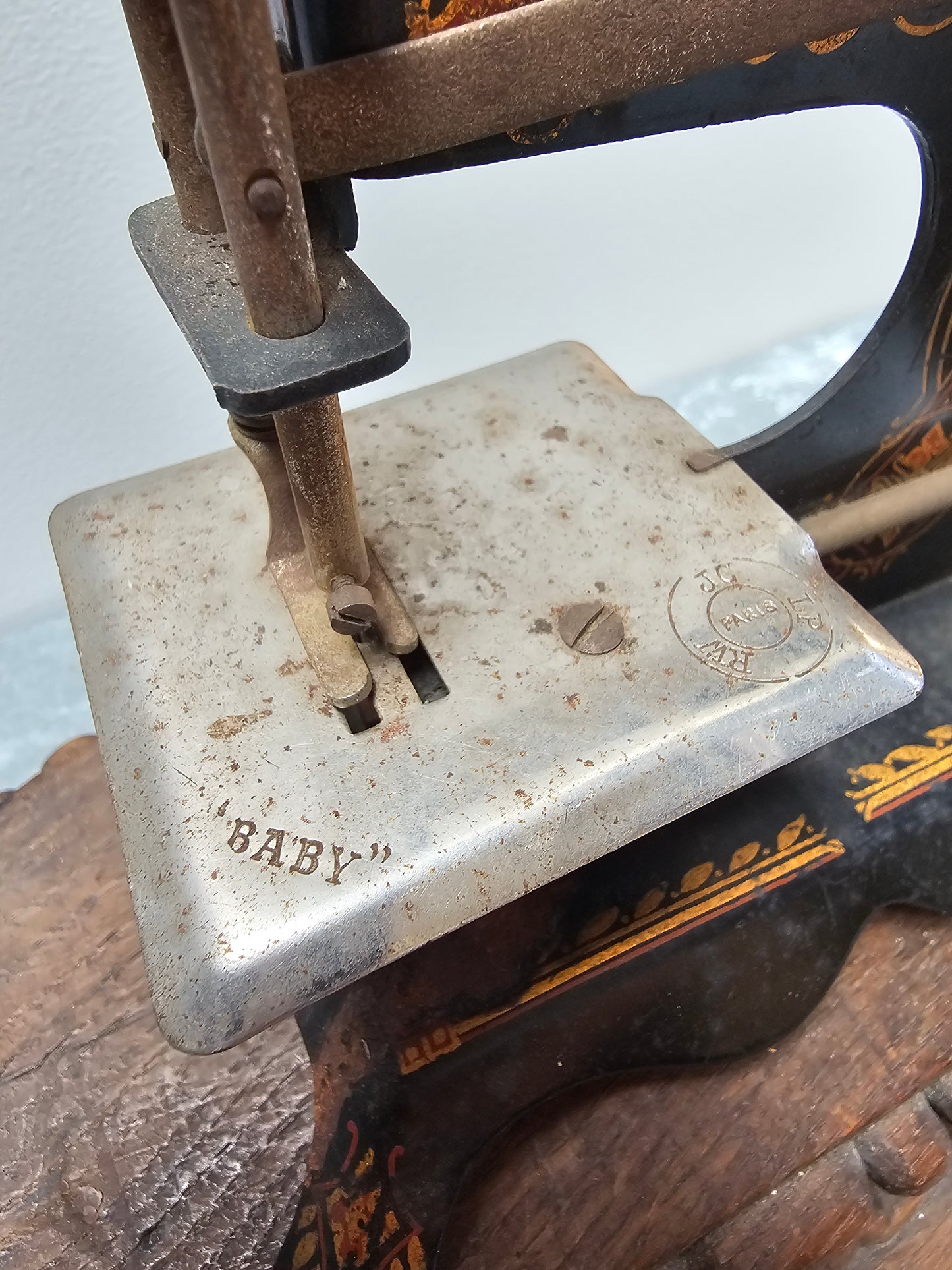 Antique French 'Baby' Hand-Crank Sewing Machine - IV