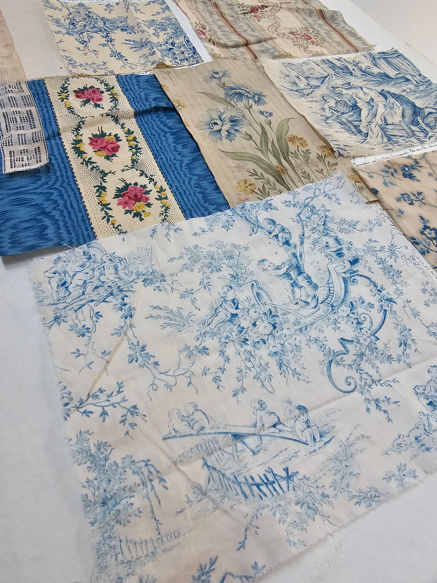 Antique French Blue Fabric Pack - II