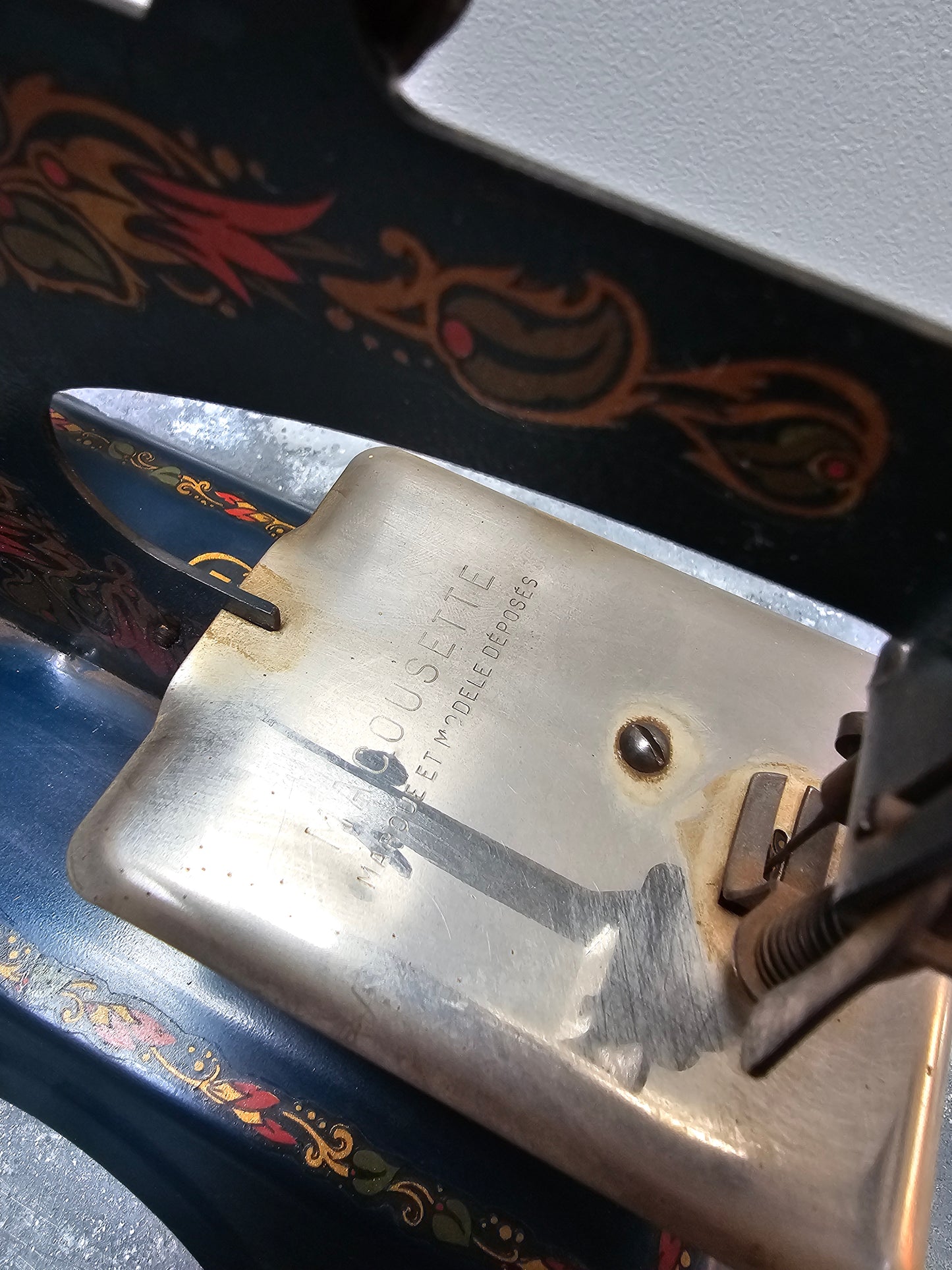 Antique French 'Ma Cousette' Hand-Crank Sewing Machine - V