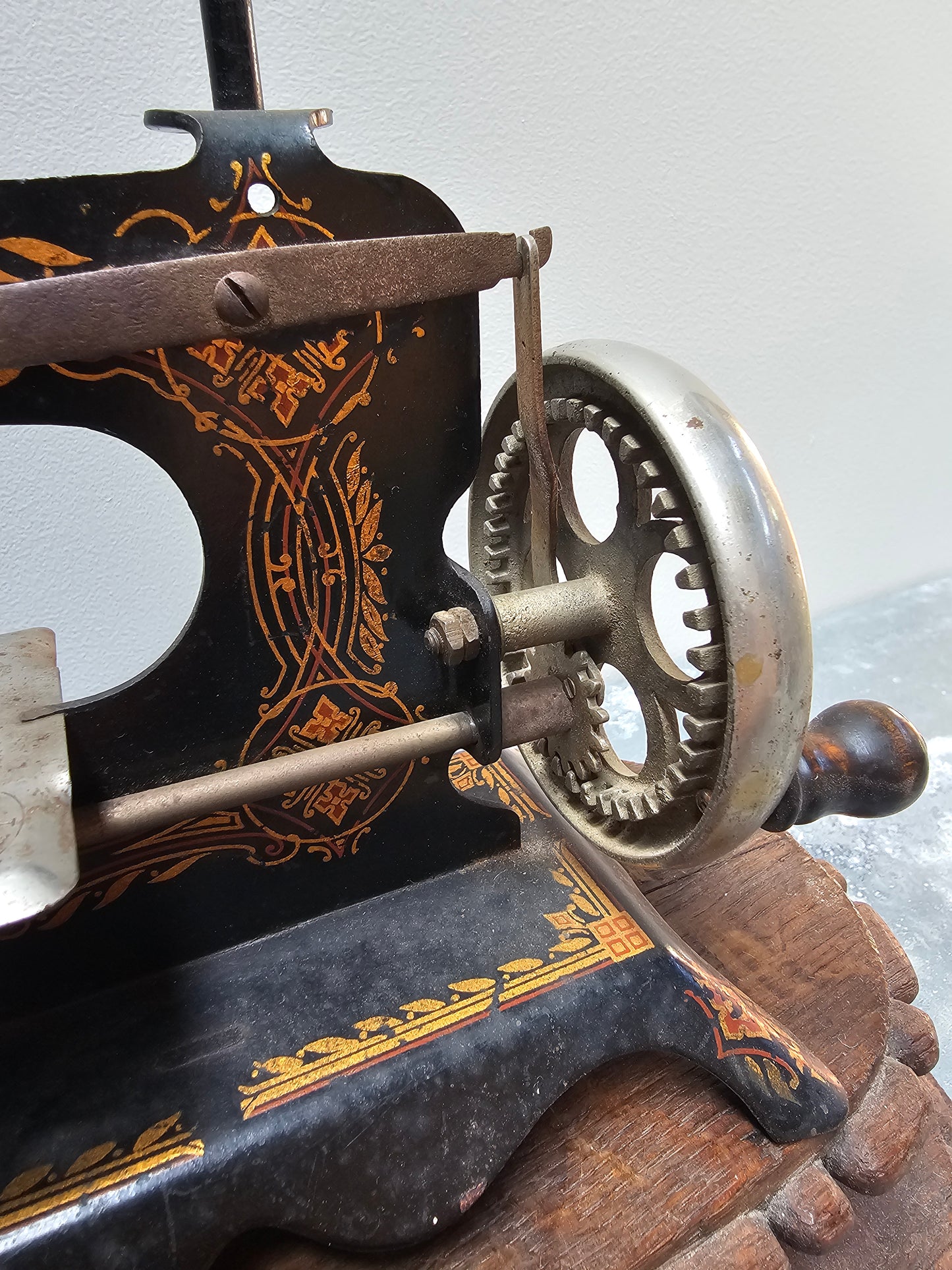 Antique French 'Baby' Hand-Crank Sewing Machine - IV