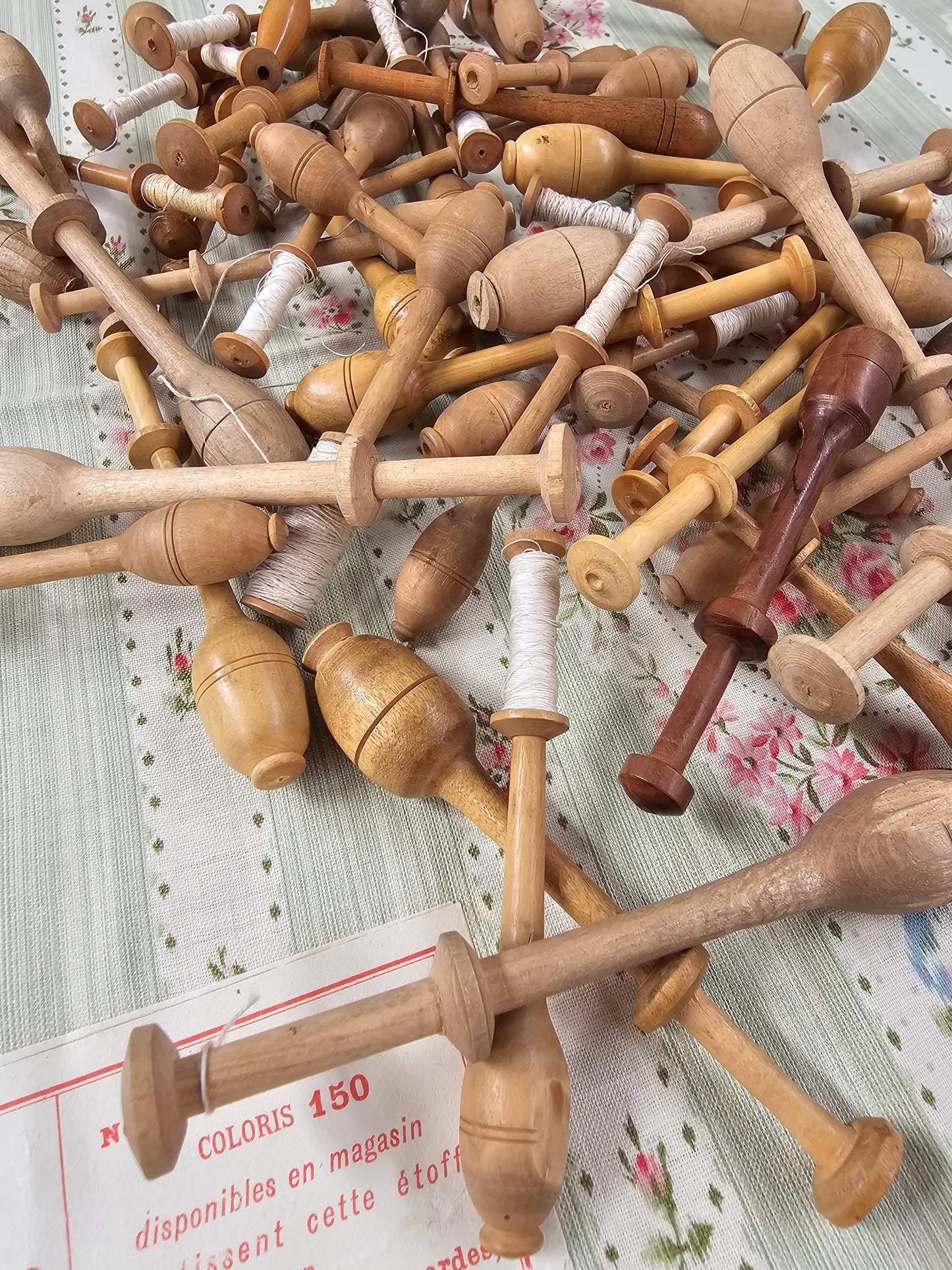Antique French Lace Making Bobbins - Set of 5