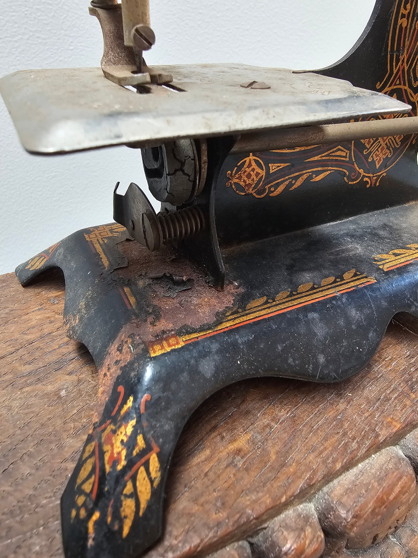 Antique French 'Baby' Hand-Crank Sewing Machine - IV