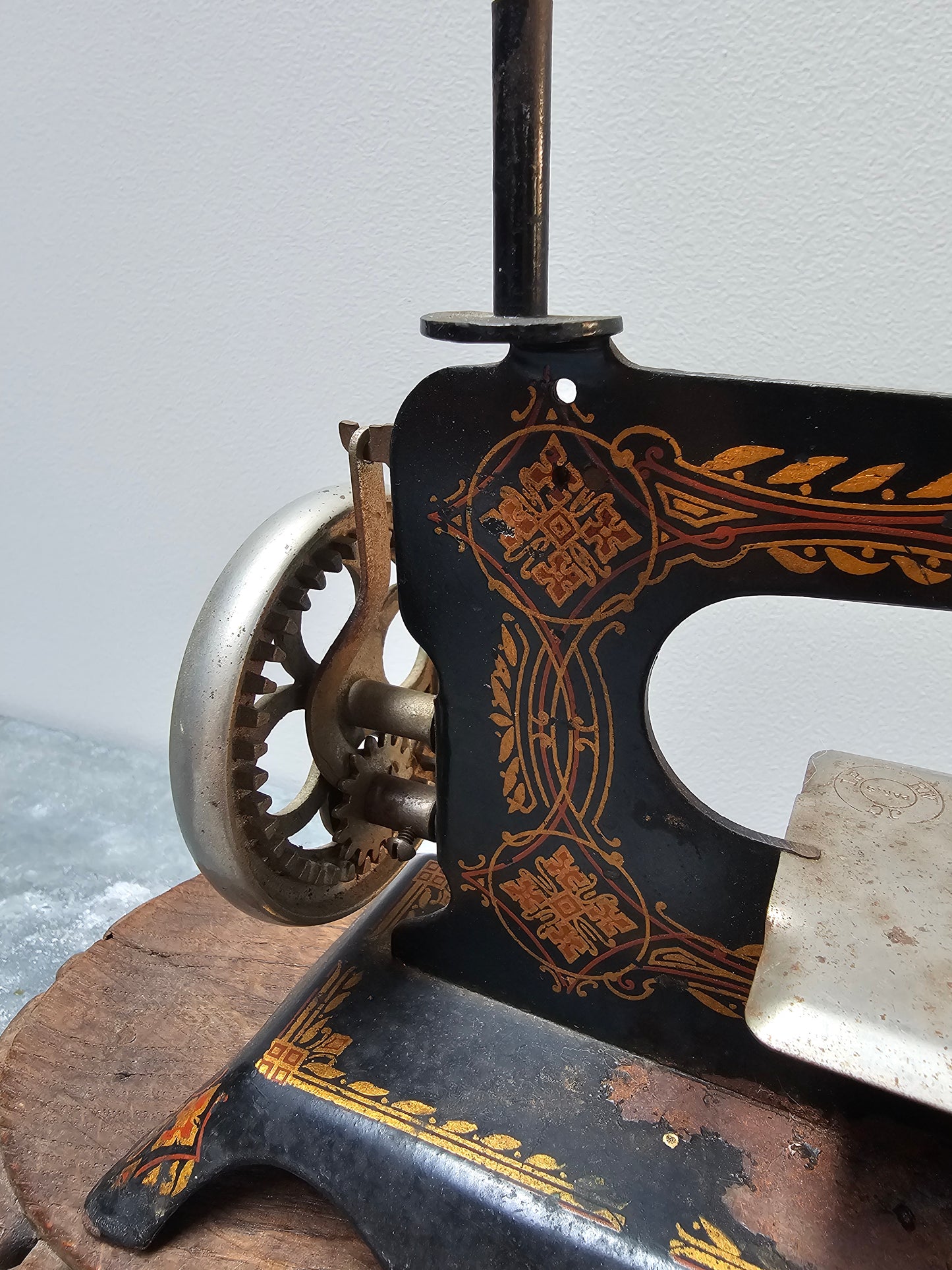 Antique French 'Baby' Hand-Crank Sewing Machine - IV
