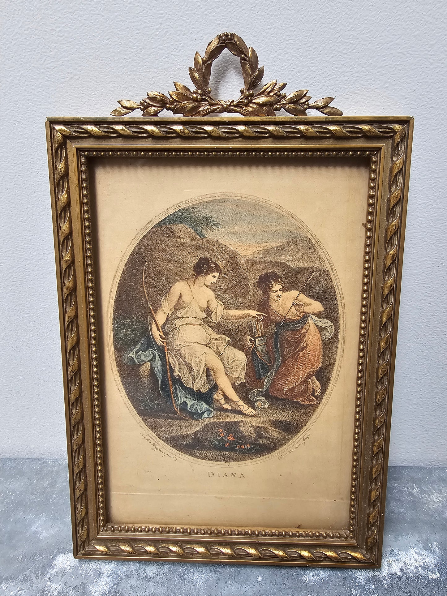 Antique European Laurel Wreath Frames