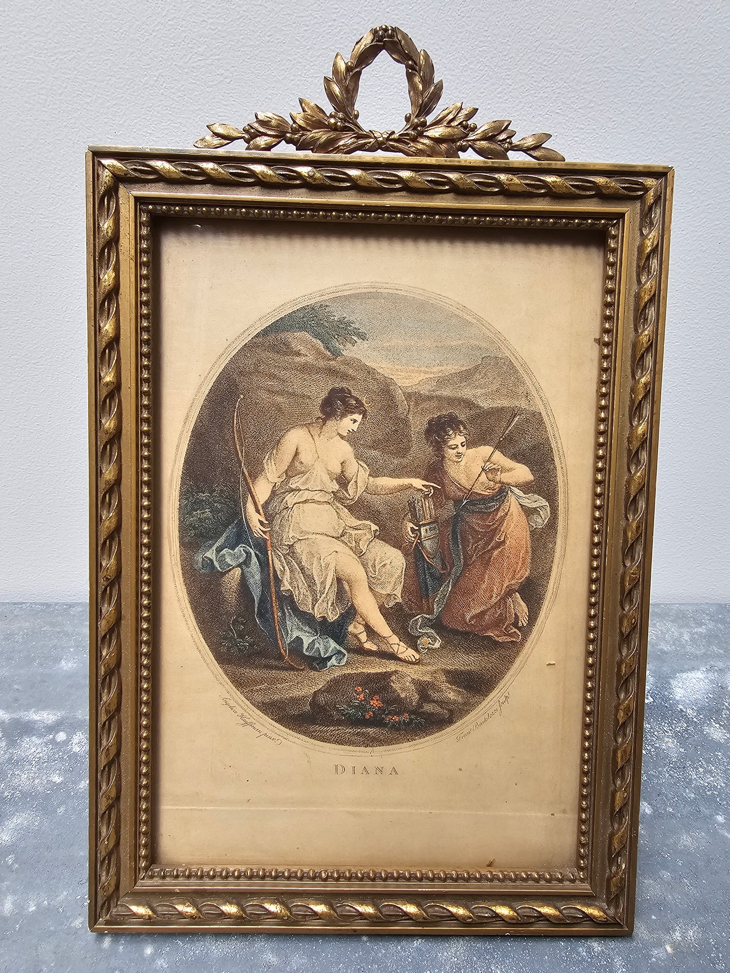 Antique European Laurel Wreath Frames