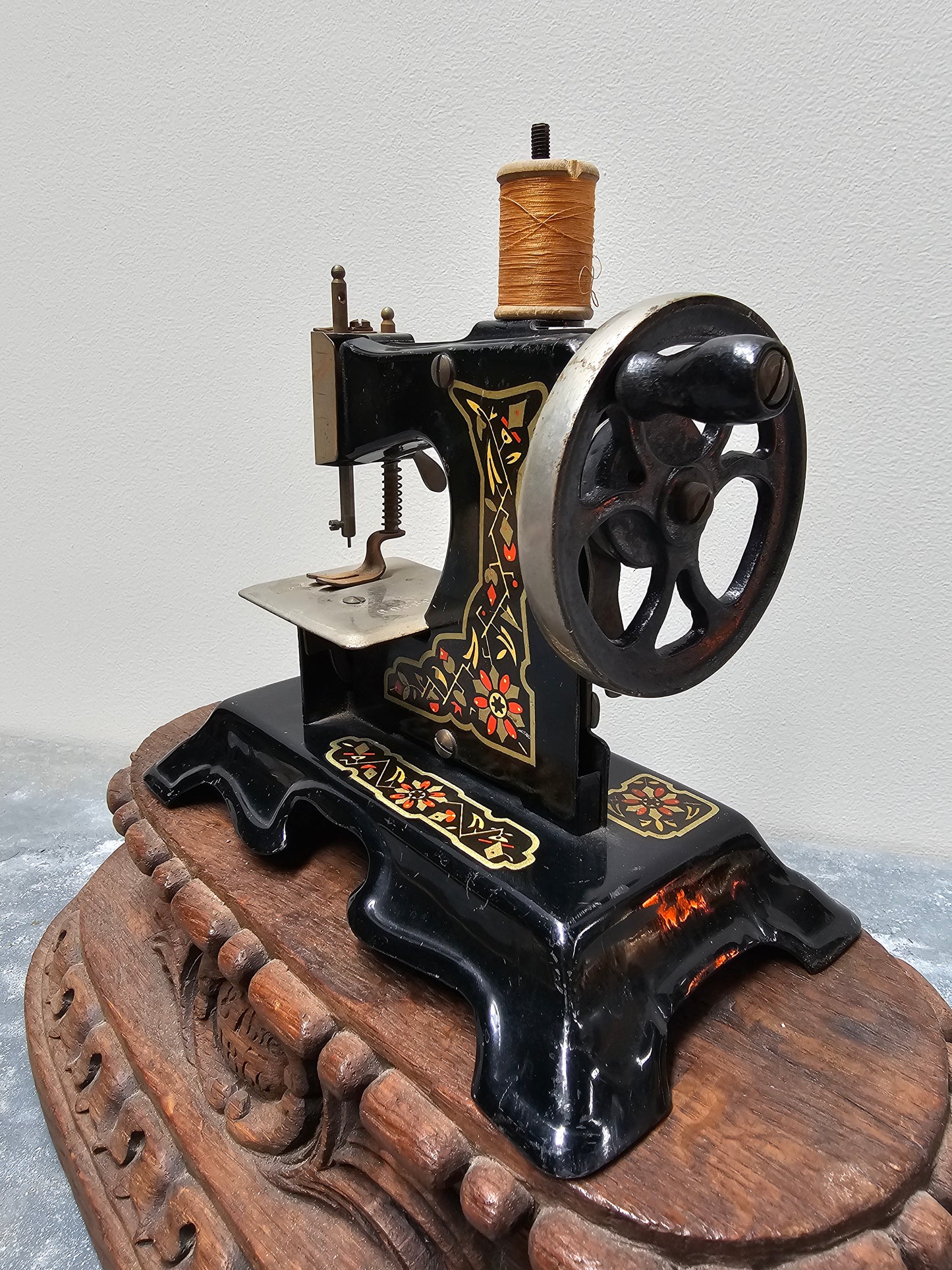 Antique German Hand-Crank Sewing Machine - I