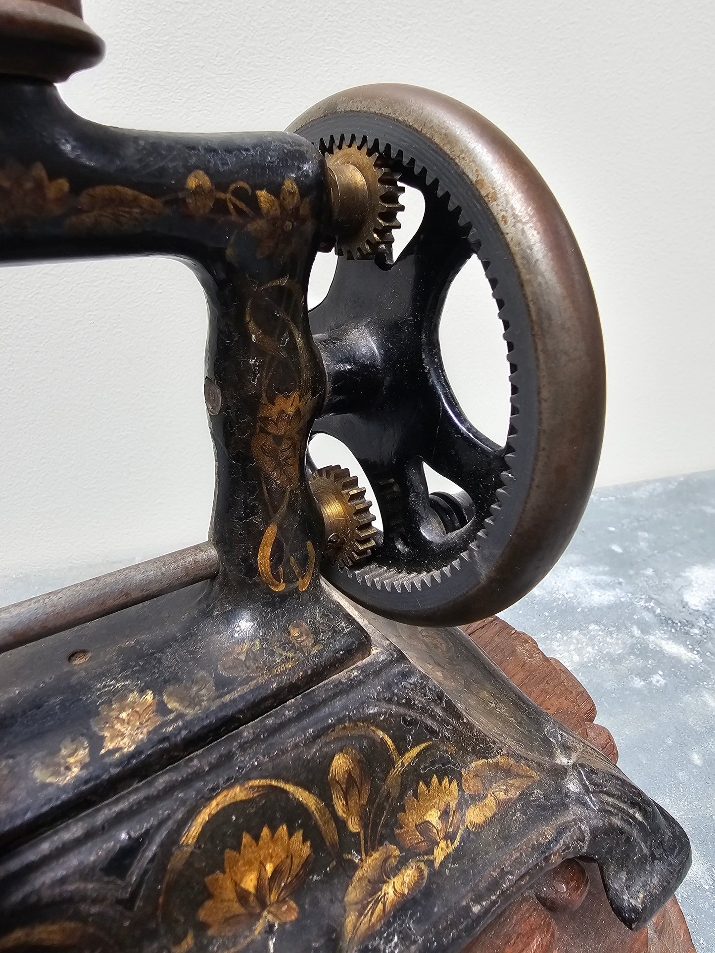 Antique German Cast Iron Sewing Machine - II