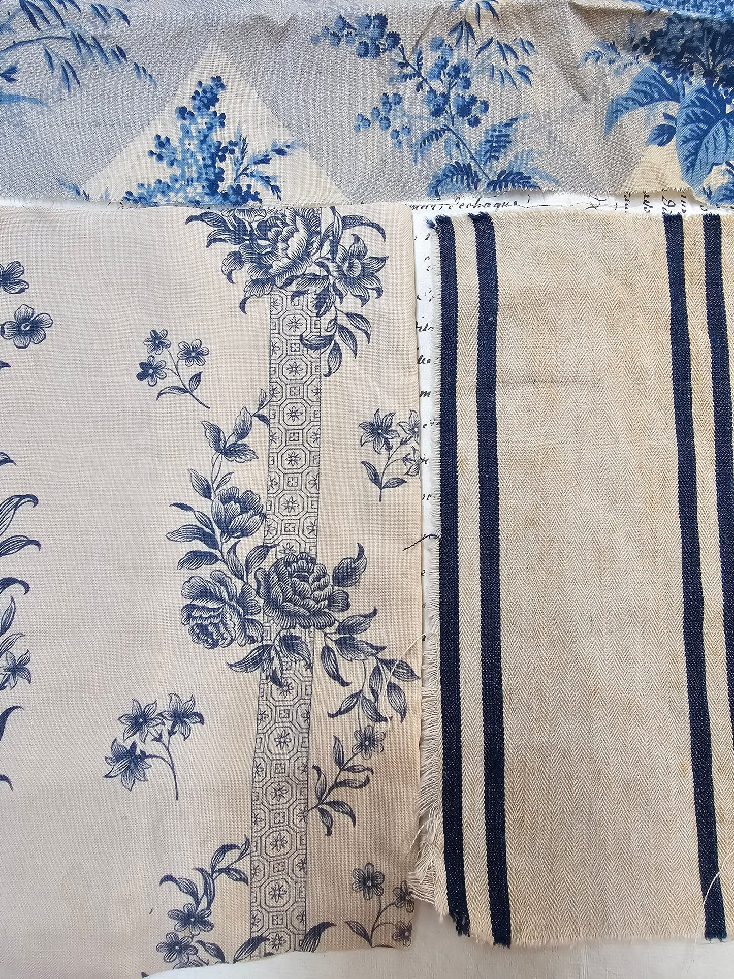 Antique French Blue Fabric Pack - I