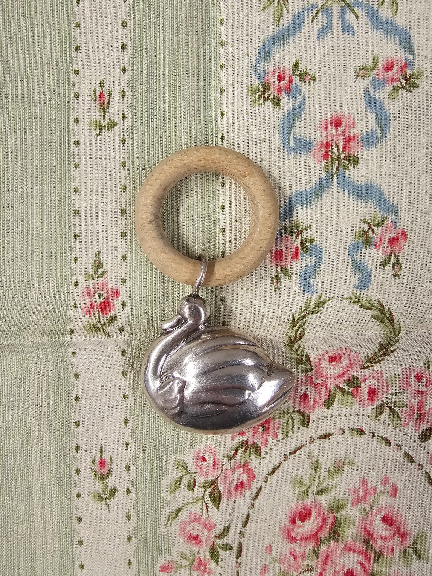 Antique French Silver Baby Bell Rattles