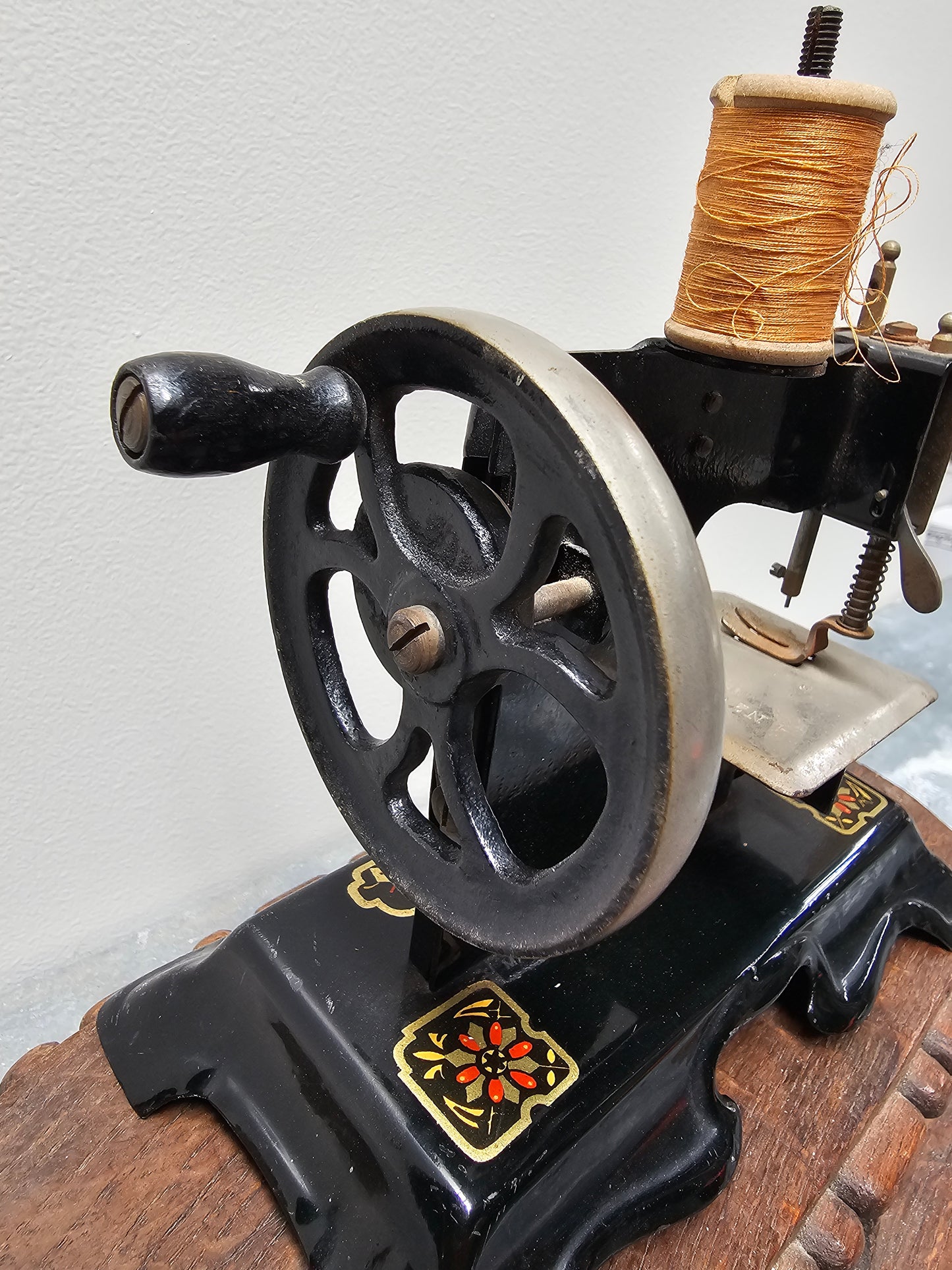 Antique German Hand-Crank Sewing Machine - I
