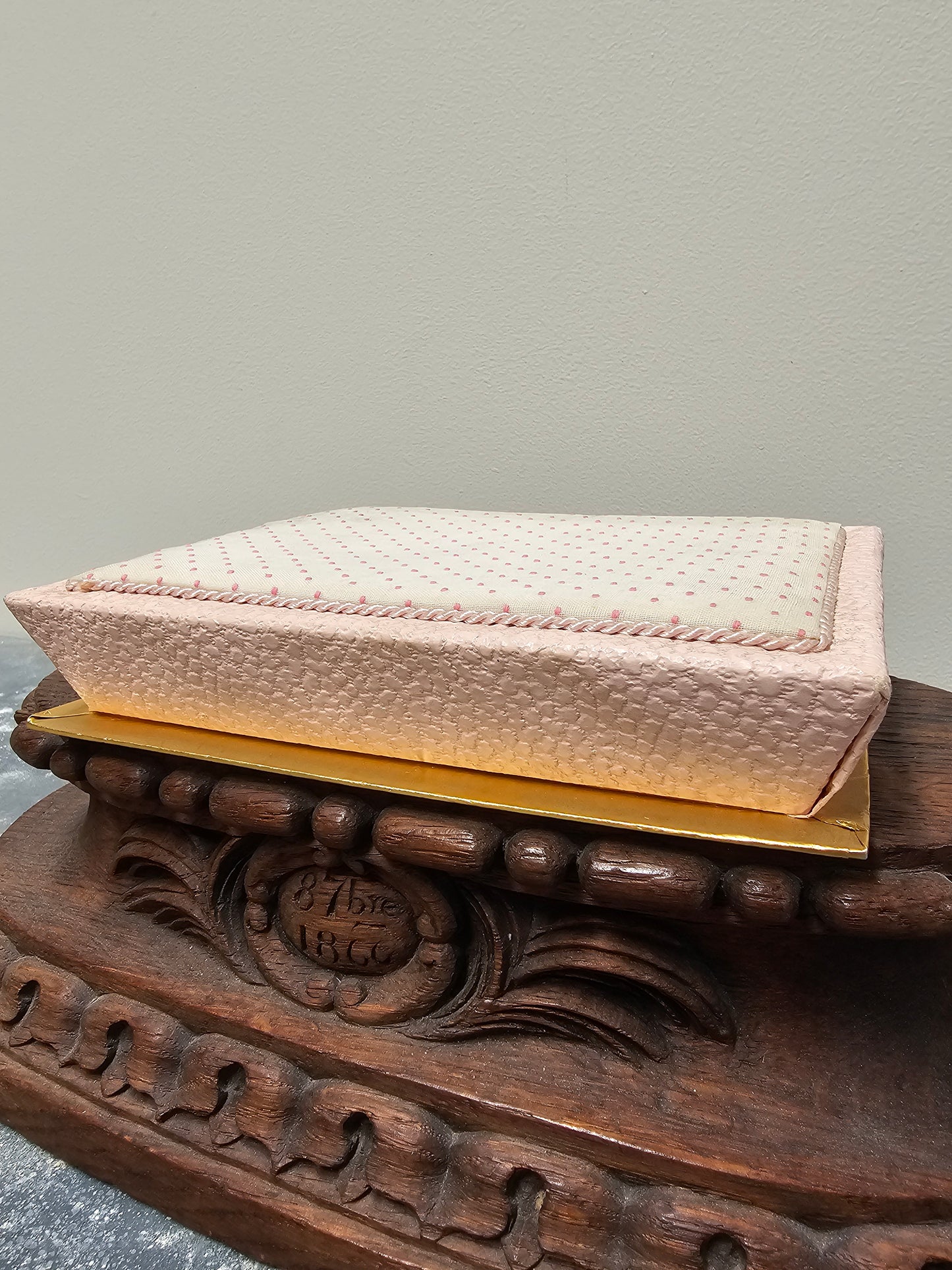 Vintage Pink Belgian Chocolate Box
